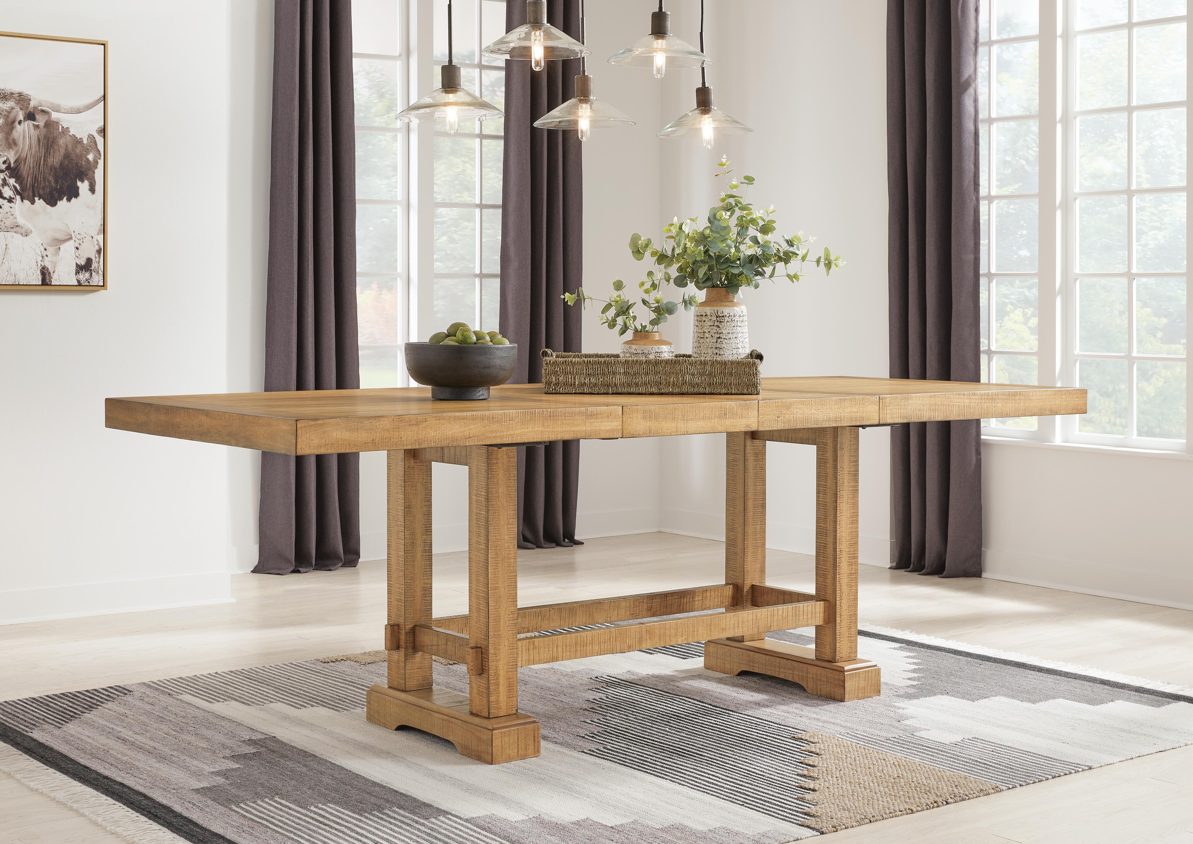 Dar Furniture - Ashley Furniture - Havonplane Counter Height Dining Extension Table - RECT DRM Counter EXT Table / Brown - D773-32