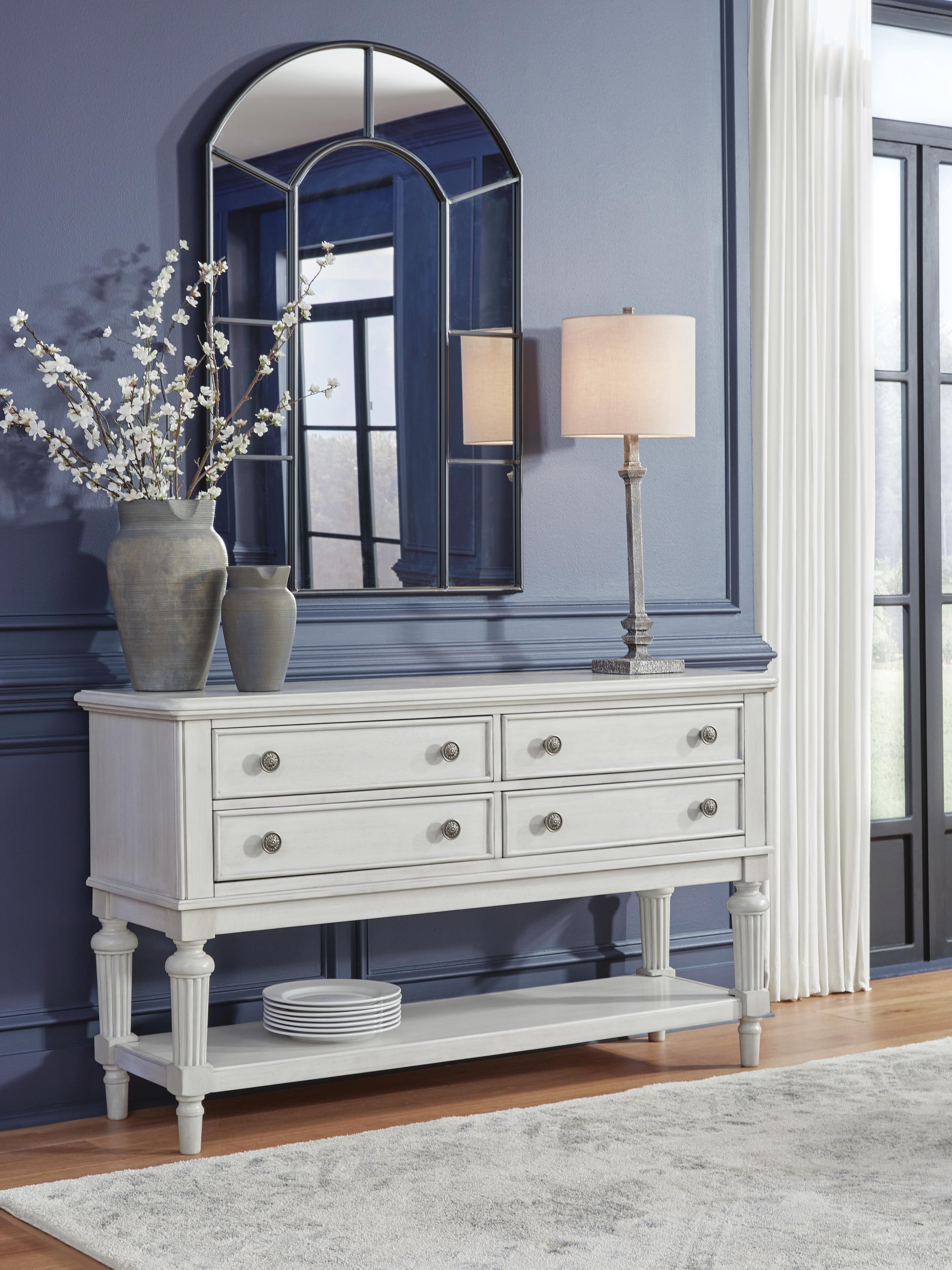 Dar Furniture - Ashley Furniture - Montelaine Dining Server - Dining Room Server / Antique White - D795-60