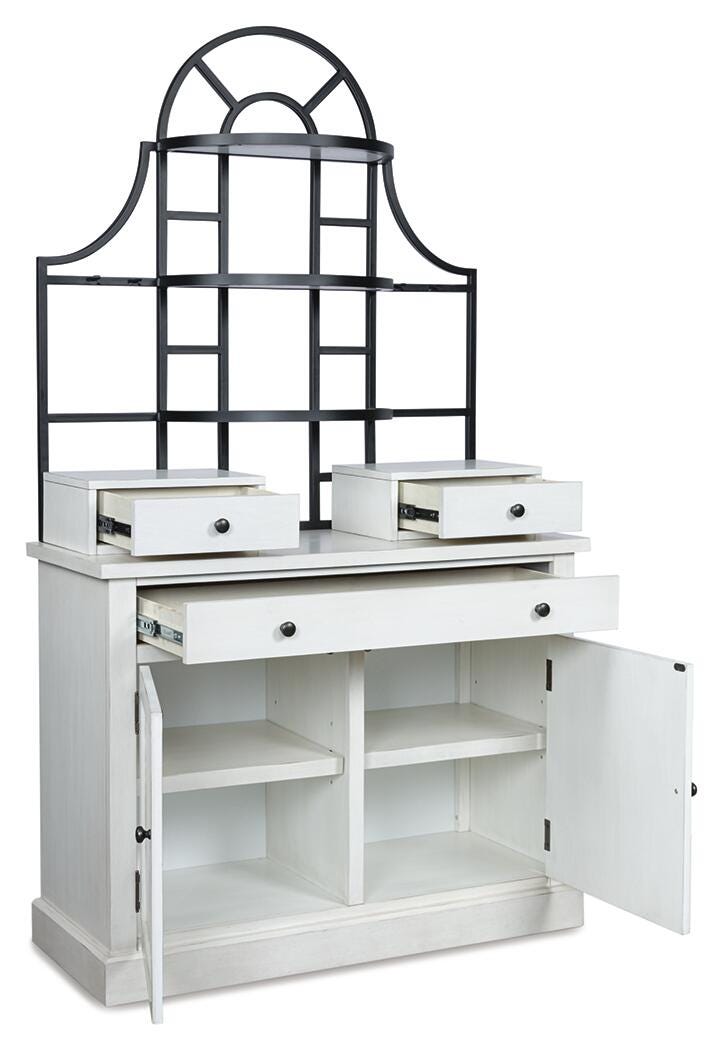 Dar Furniture - Ashley Furniture - Greddinton Baker's Rack - Baker's Rack / White - PCD824D1