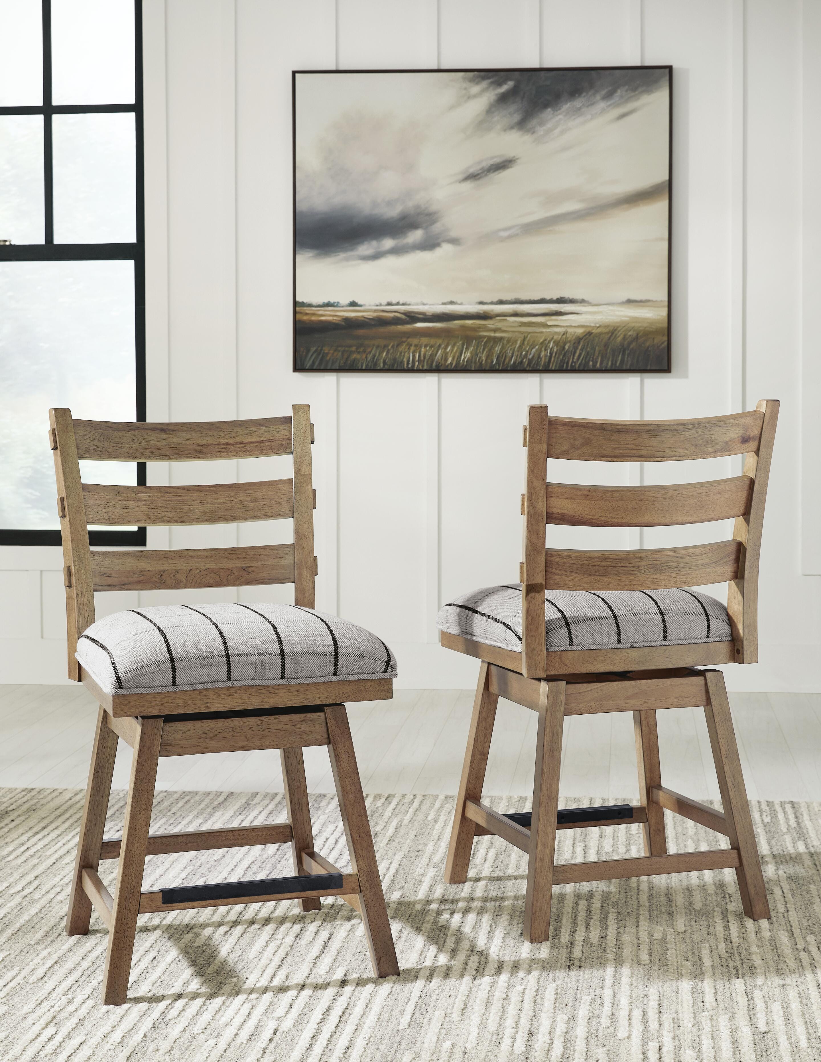 Dar Furniture - Ashley Furniture - Ridgester Counter Height Barstool (Set of 2) - Counter Height Barstool (Set of 2) - D858-224X2