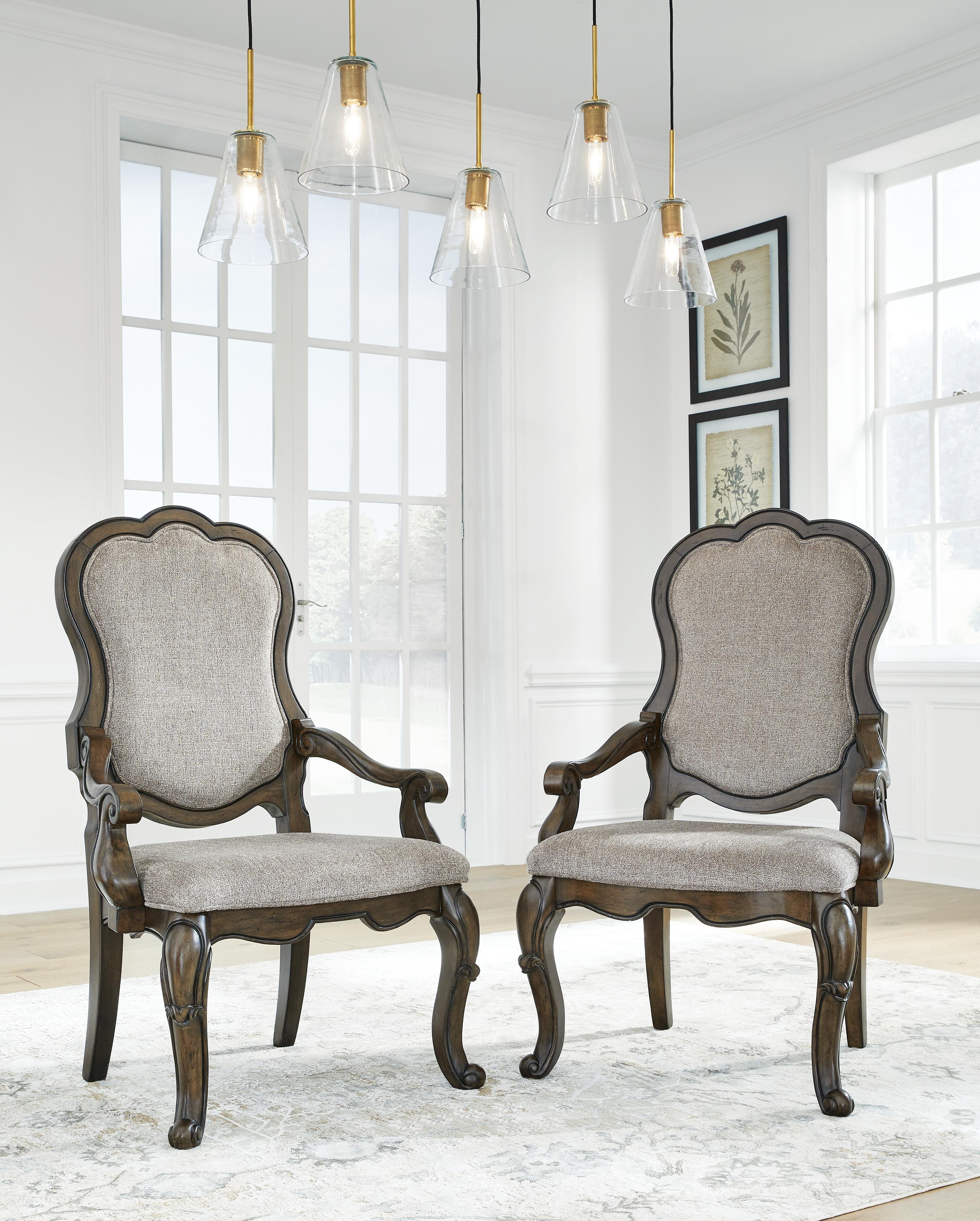 Dar Furniture - Ashley Furniture - Maylee Dining Chair (Set of 2) - Dining Chair (Set of 2) / Dark Brown - D947-01AX2