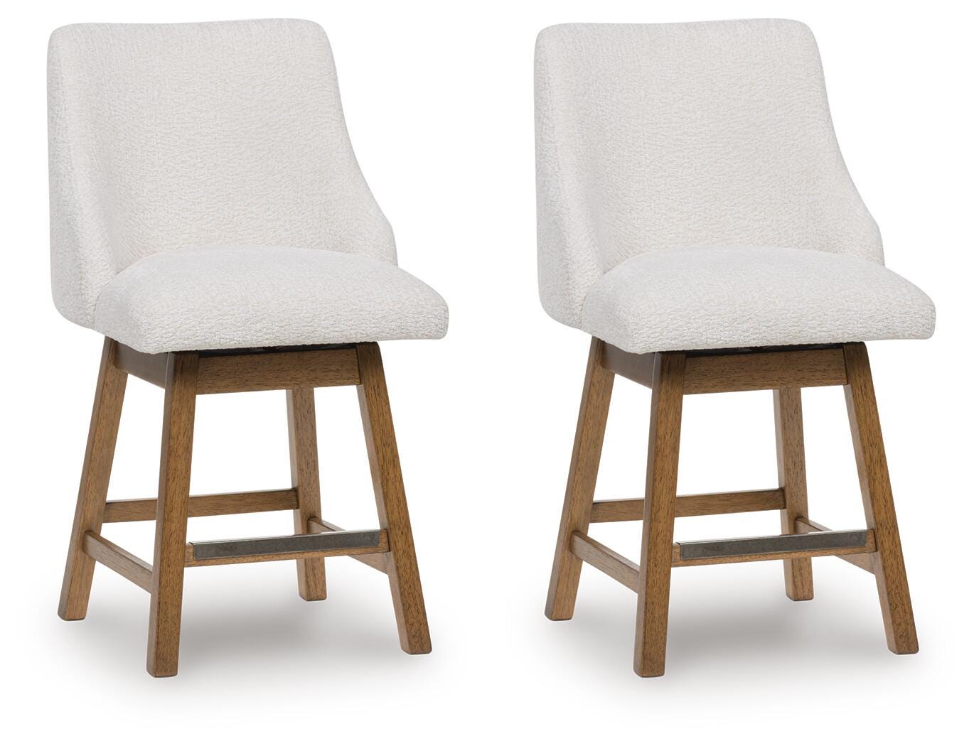 Dar Furniture - Ashley Furniture - Cabalynn Counter Height Barstool (Set of 2) - Counter Height Barstool (Set of 2) / Light Brown - D974-324X2