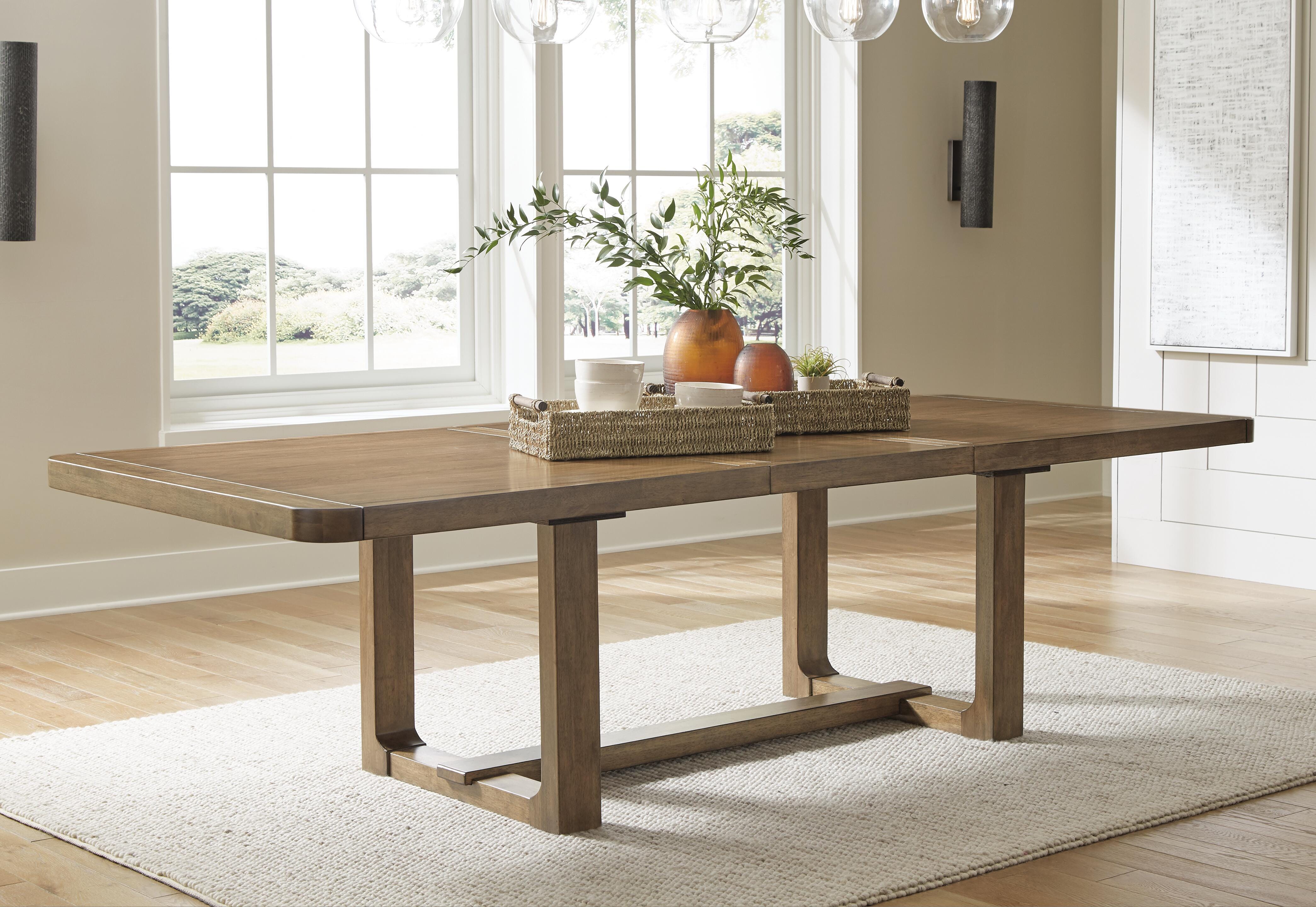 Dar Furniture - Ashley Furniture - Cabalynn Dining Extension Table - RECT Dining Room EXT Table / Light Brown - D974-35