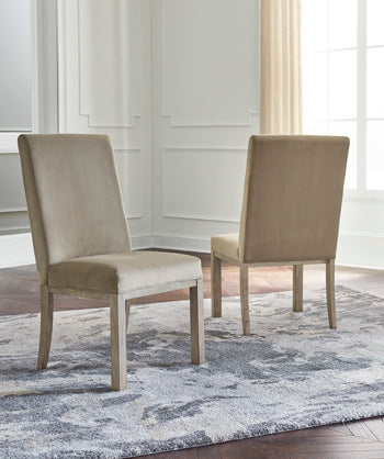 Dar Furniture - Ashley Furniture - Chrestner Dining Chair (Set of 2) - Dining Chair (Set of 2) / Gray/Brown - D983-01X2