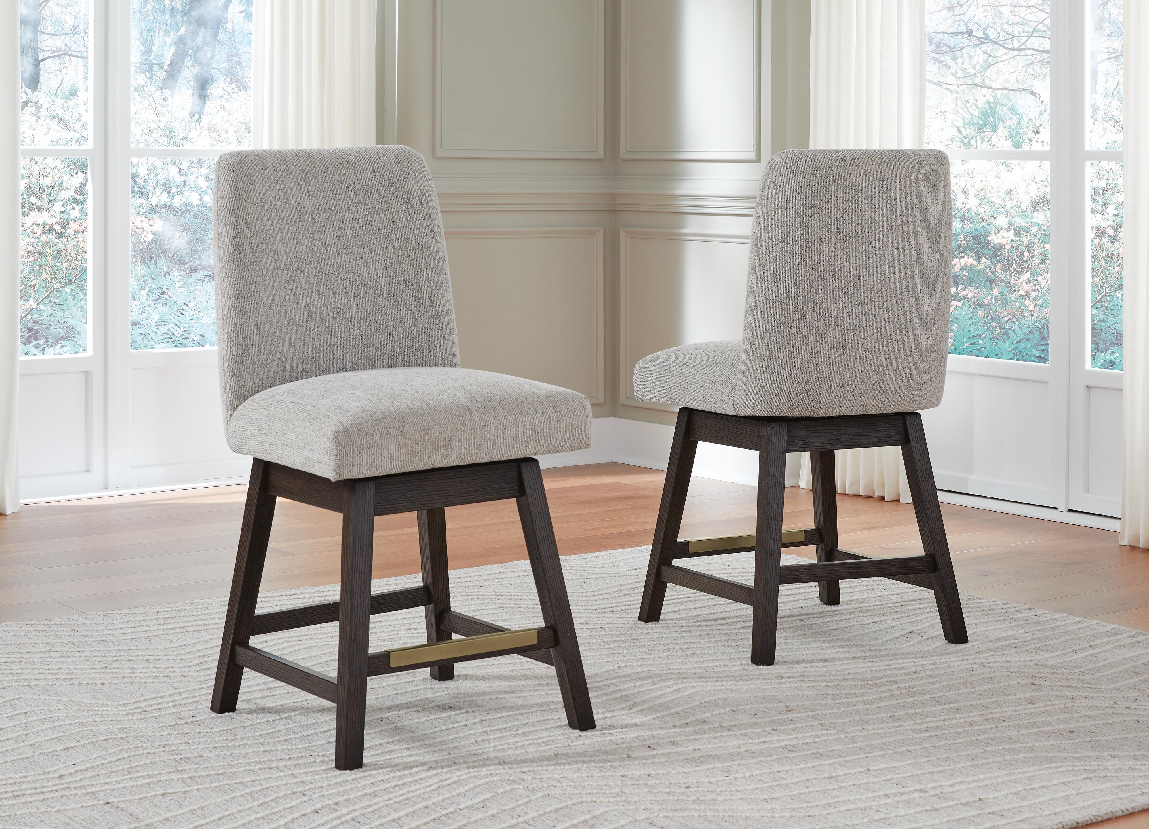 Dar Furniture - Ashley Furniture - Burkhaus Counter Height Barstool (Set of 2) - Counter Height Barstool (Set of 2) / Dark Brown - D984-124X2