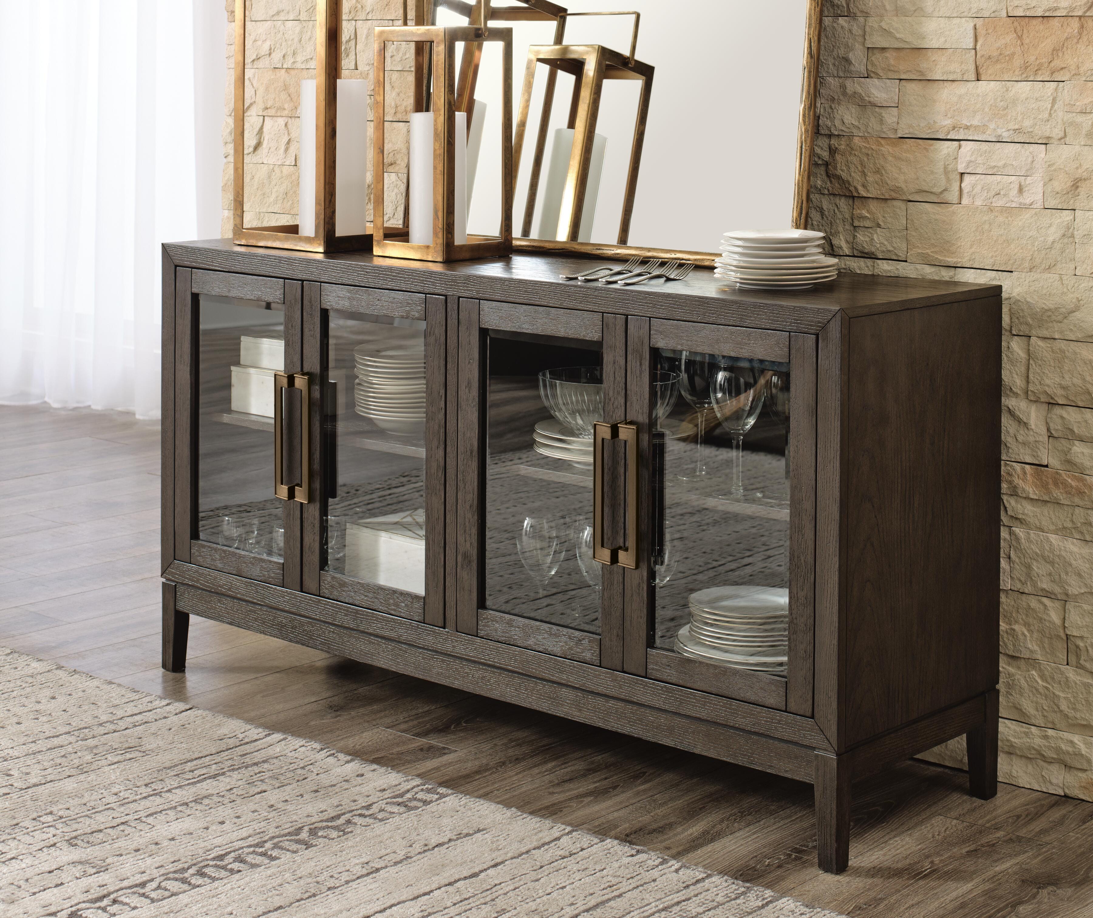 Dar Furniture - Ashley Furniture - Burkhaus Dining Server - Dining Room Server / Dark Brown - D984-60