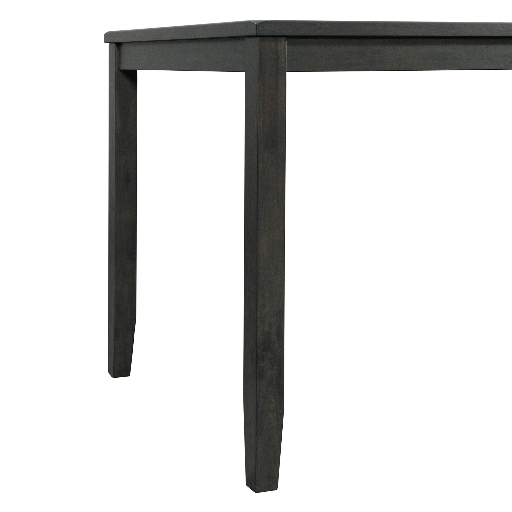 Alex Grey 60" 7 PC Counter Set (Grey Table with Black PU Seat)