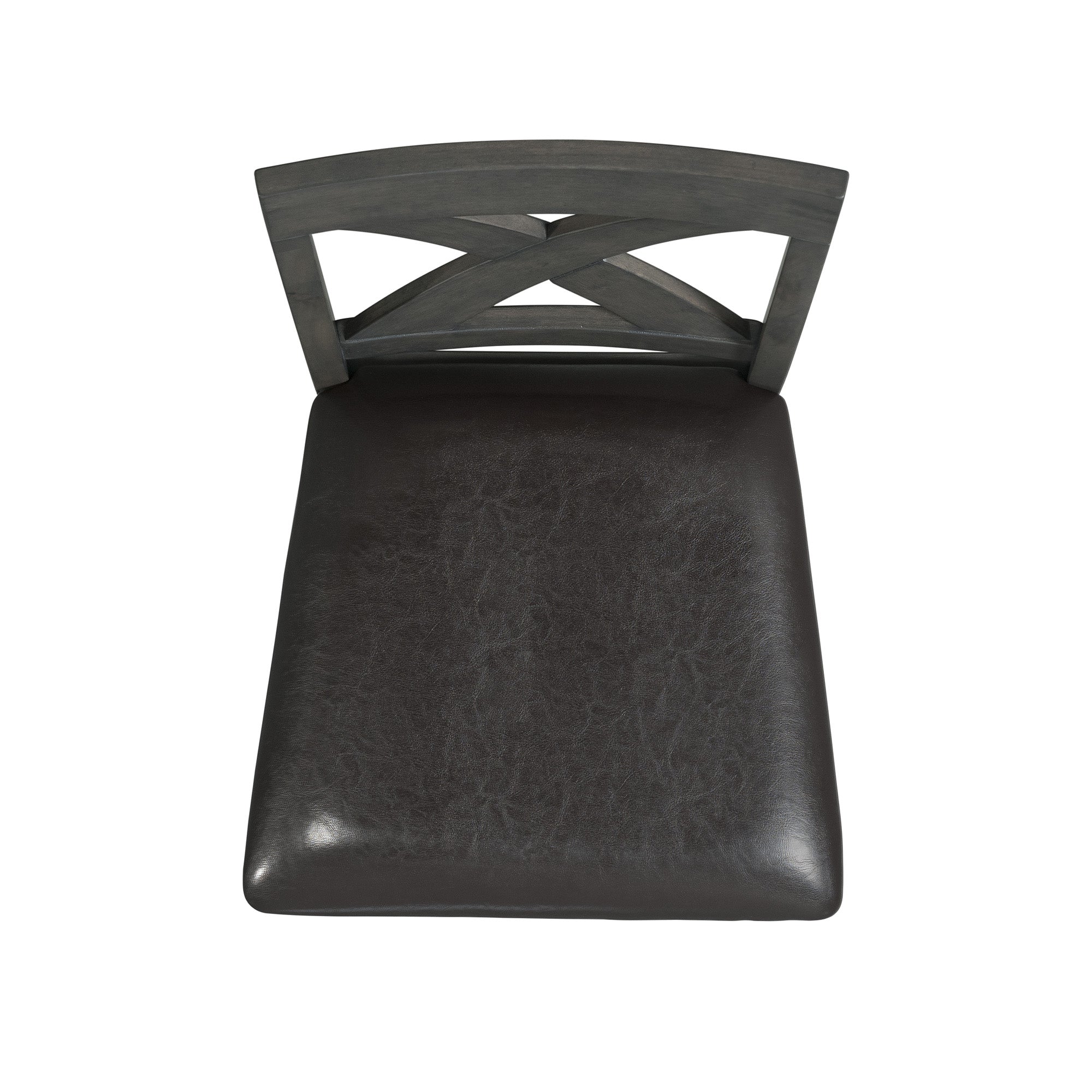 Alex Grey 60" 7 PC Counter Set (Grey Table with Black PU Seat)