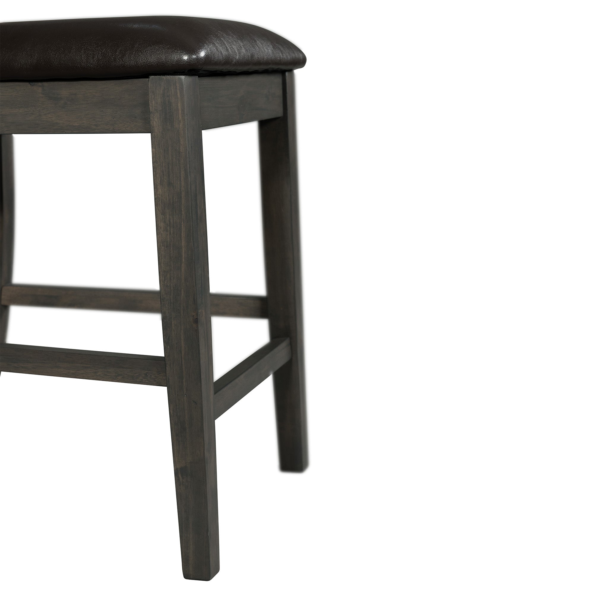 Alex Grey 60" 7 PC Counter Set (Grey Table with Black PU Seat)