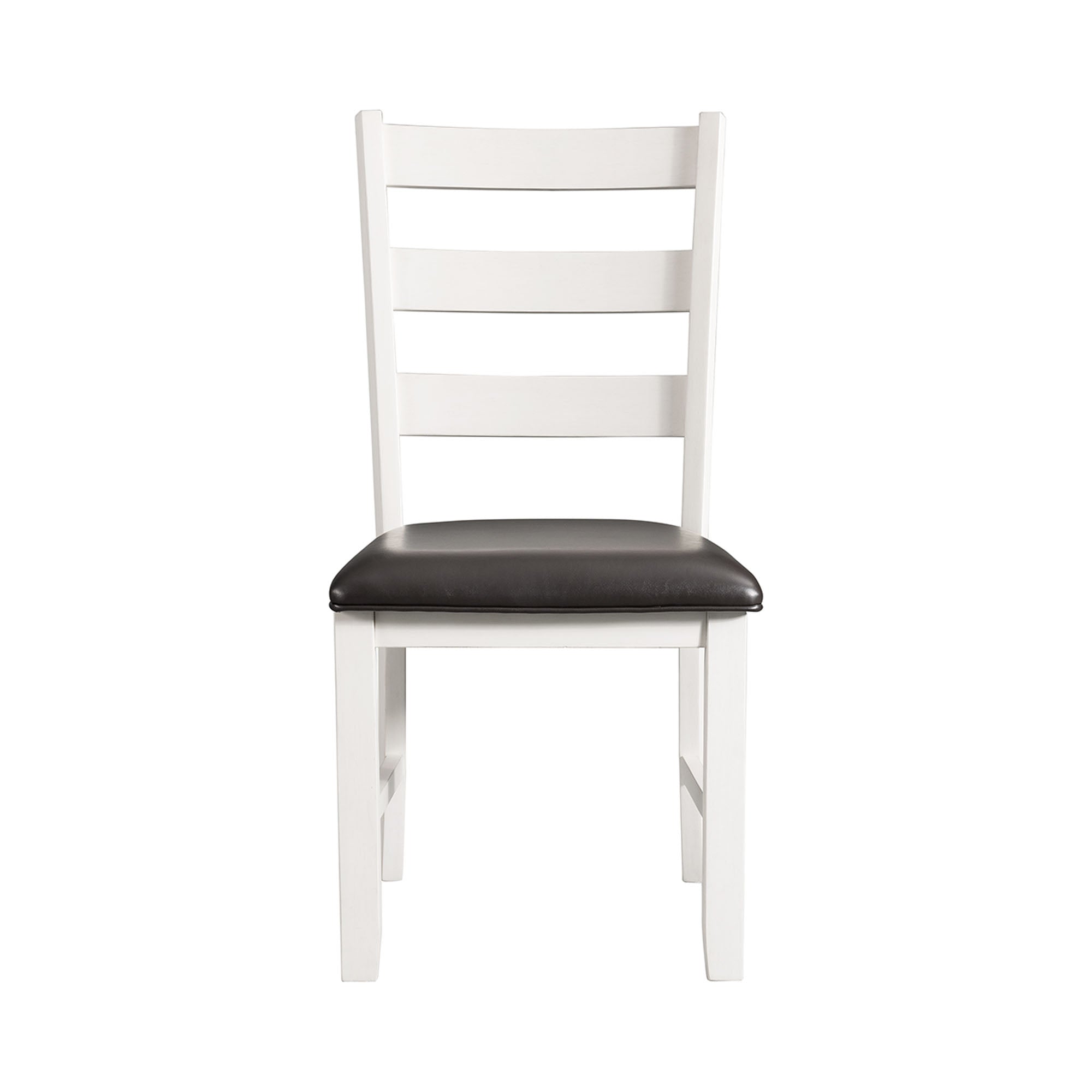 Martin 5 Pc Dining set (Dark Brown Top - White Base)