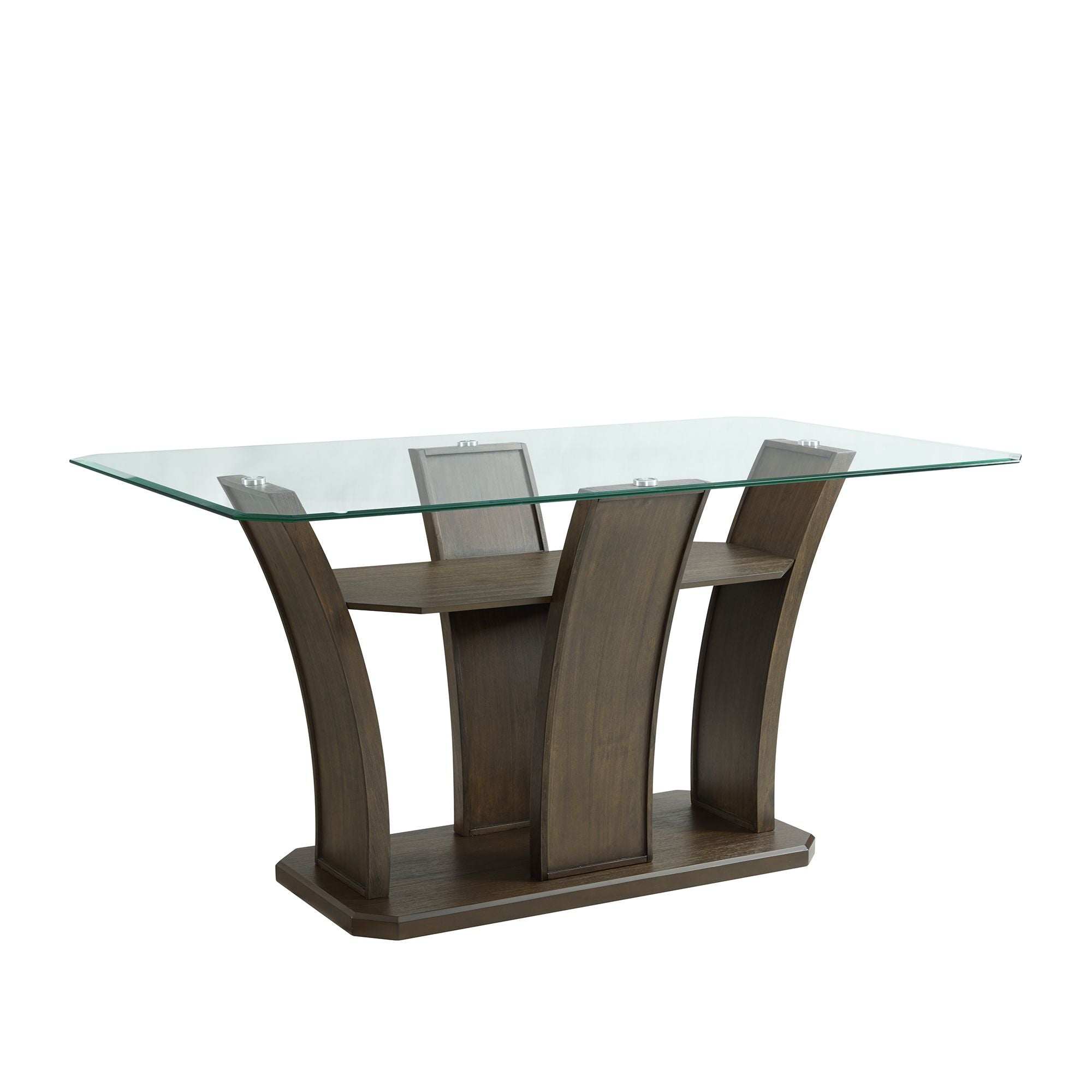 Dapper Rectangular Counter Dining Table in Walnut