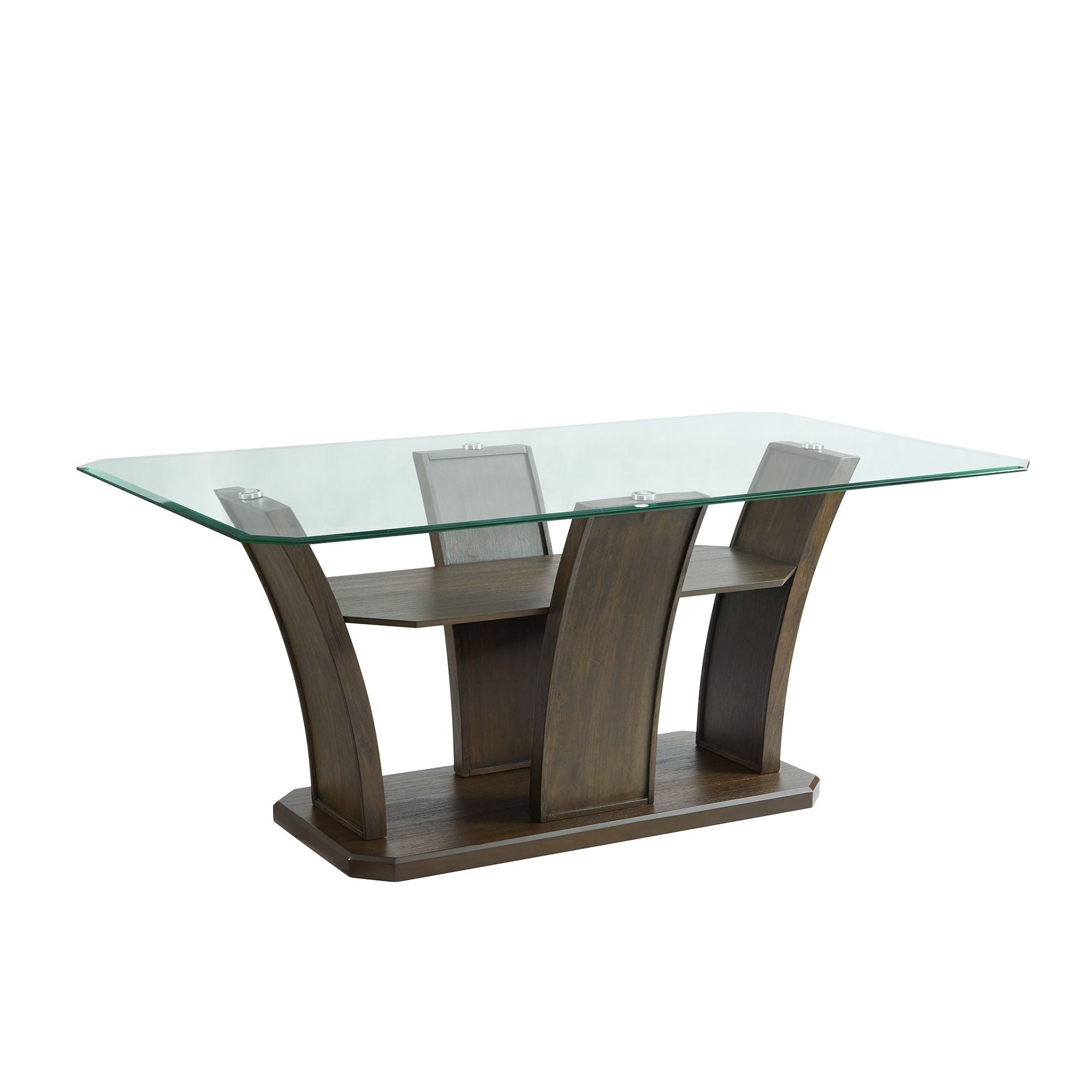 Dapper Rectangular Standard Dining Table in Walnut