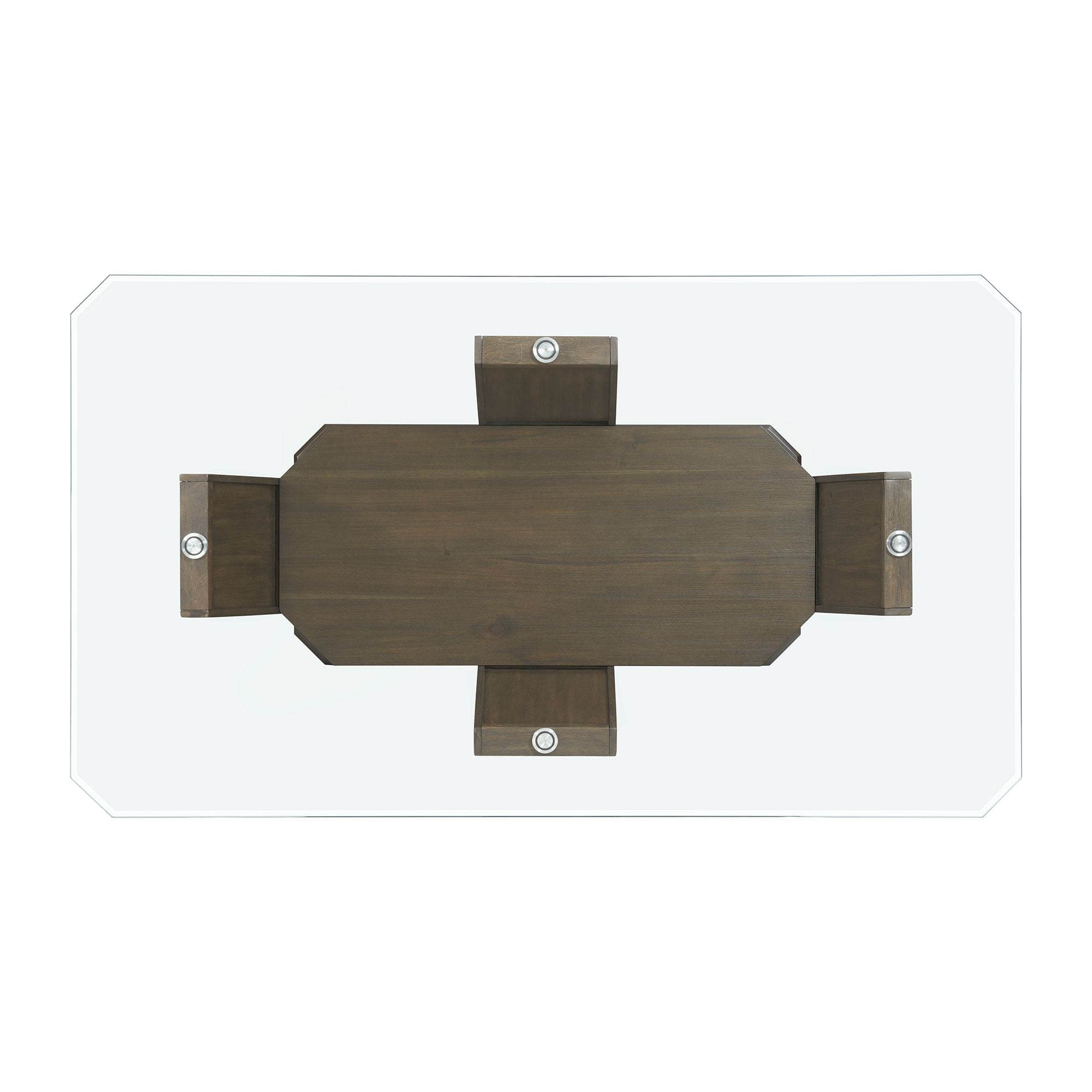 Dapper Rectangular Standard Dining Table in Walnut