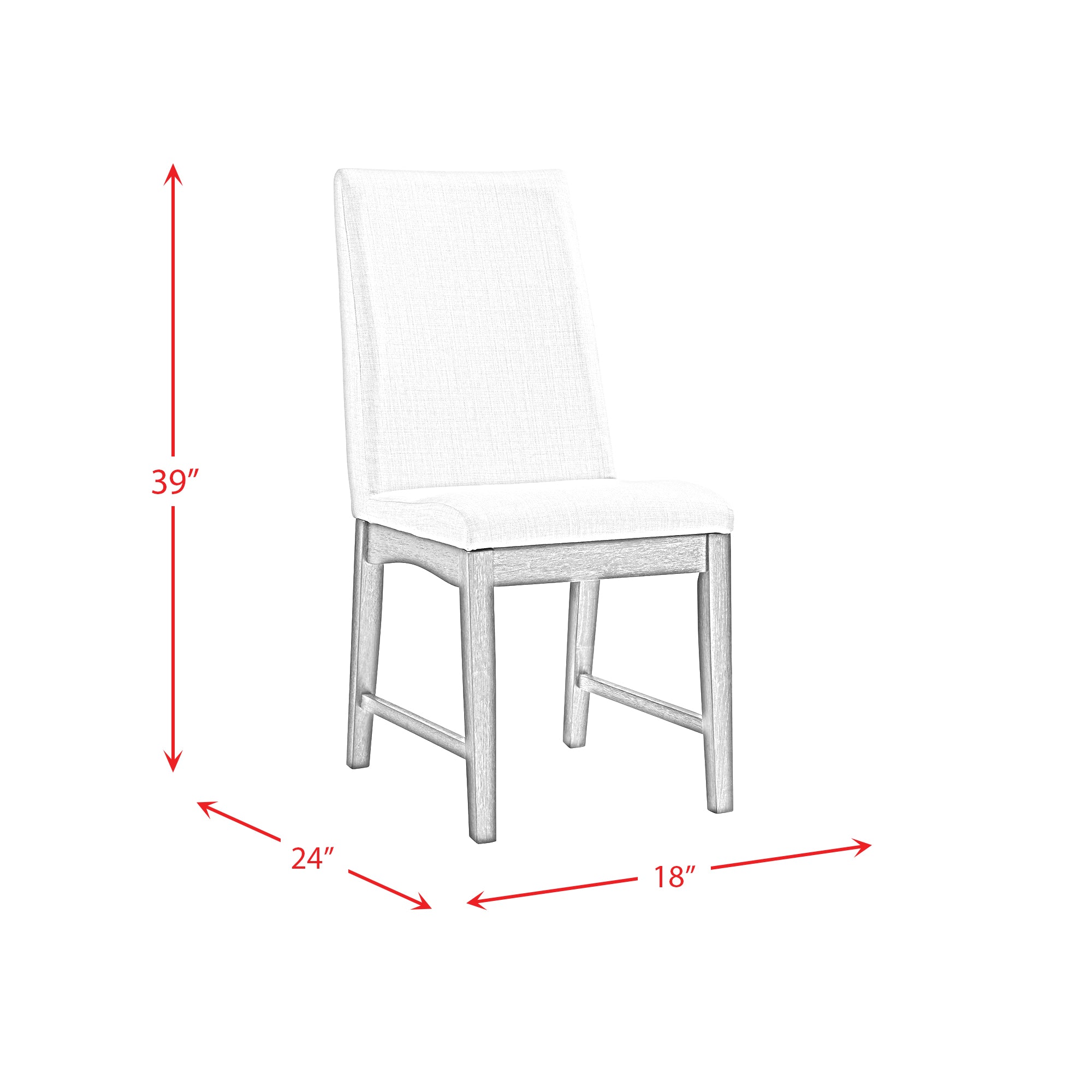 Dapper Dining Side Chair (Grey Finish) (Two Per Carton)