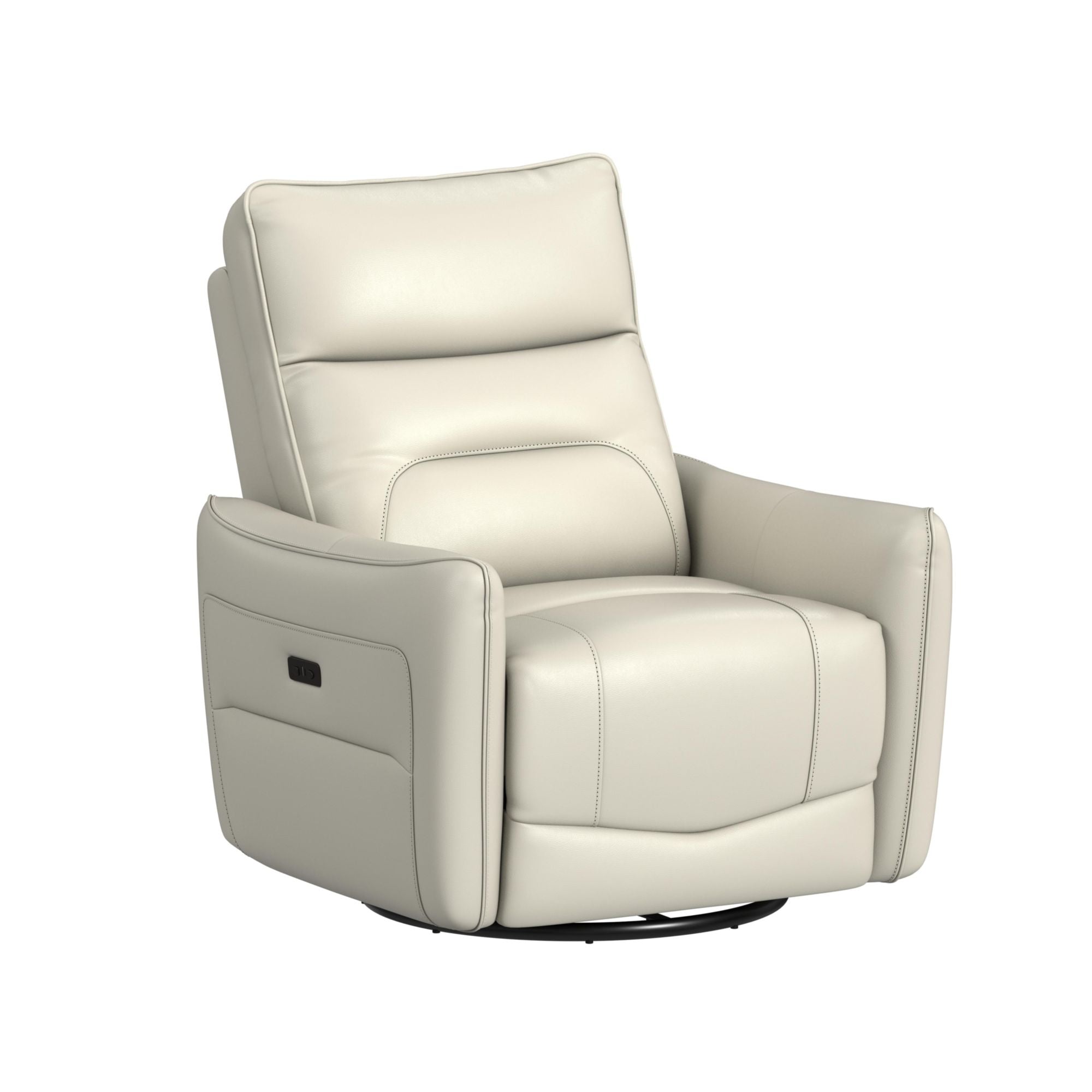 Deco P1 Recliner with Glider and Swivel in Del Mar Cream