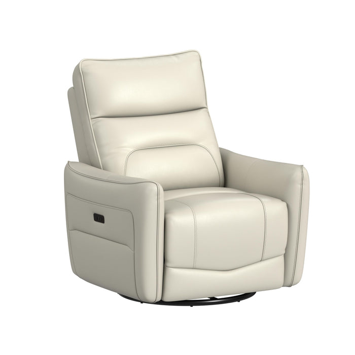 Deco P1 Recliner with Glider and Swivel in Del Mar Cream