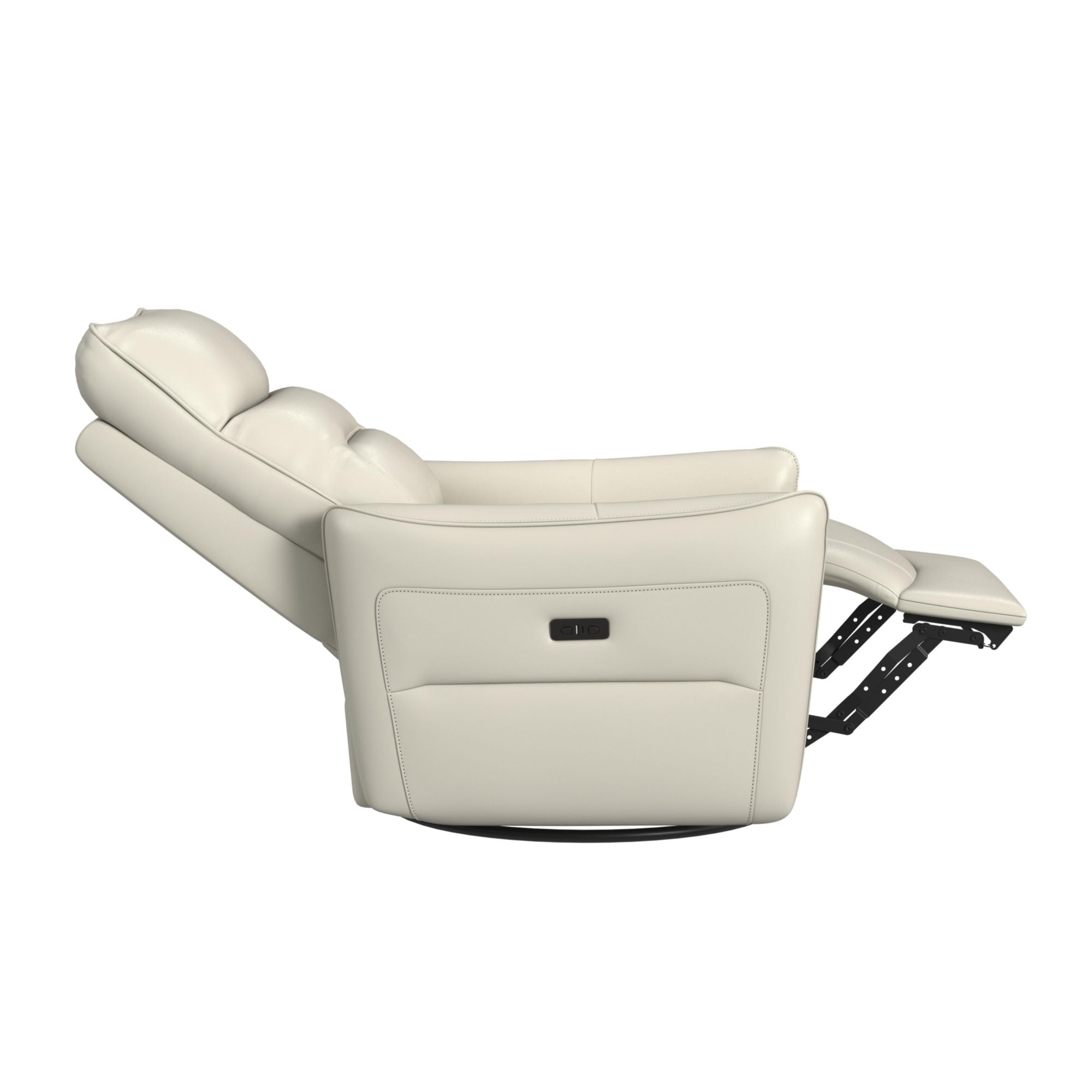 Deco P1 Recliner with Glider and Swivel in Del Mar Cream