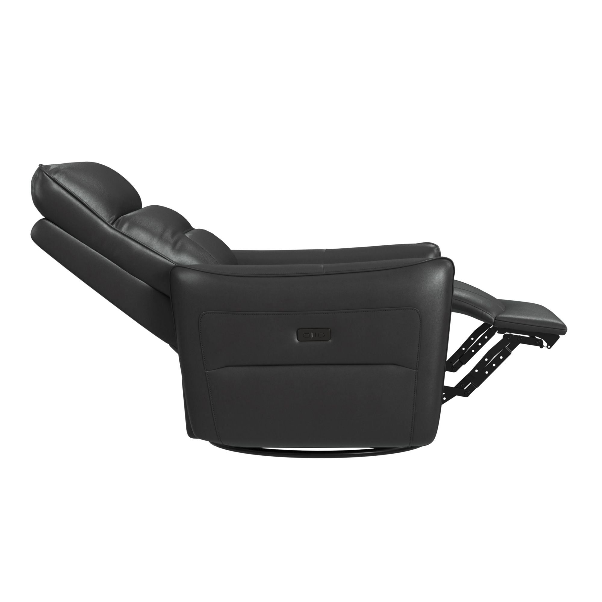 Deco P1 Recliner with Glider and Swivel in Del Mar Grey