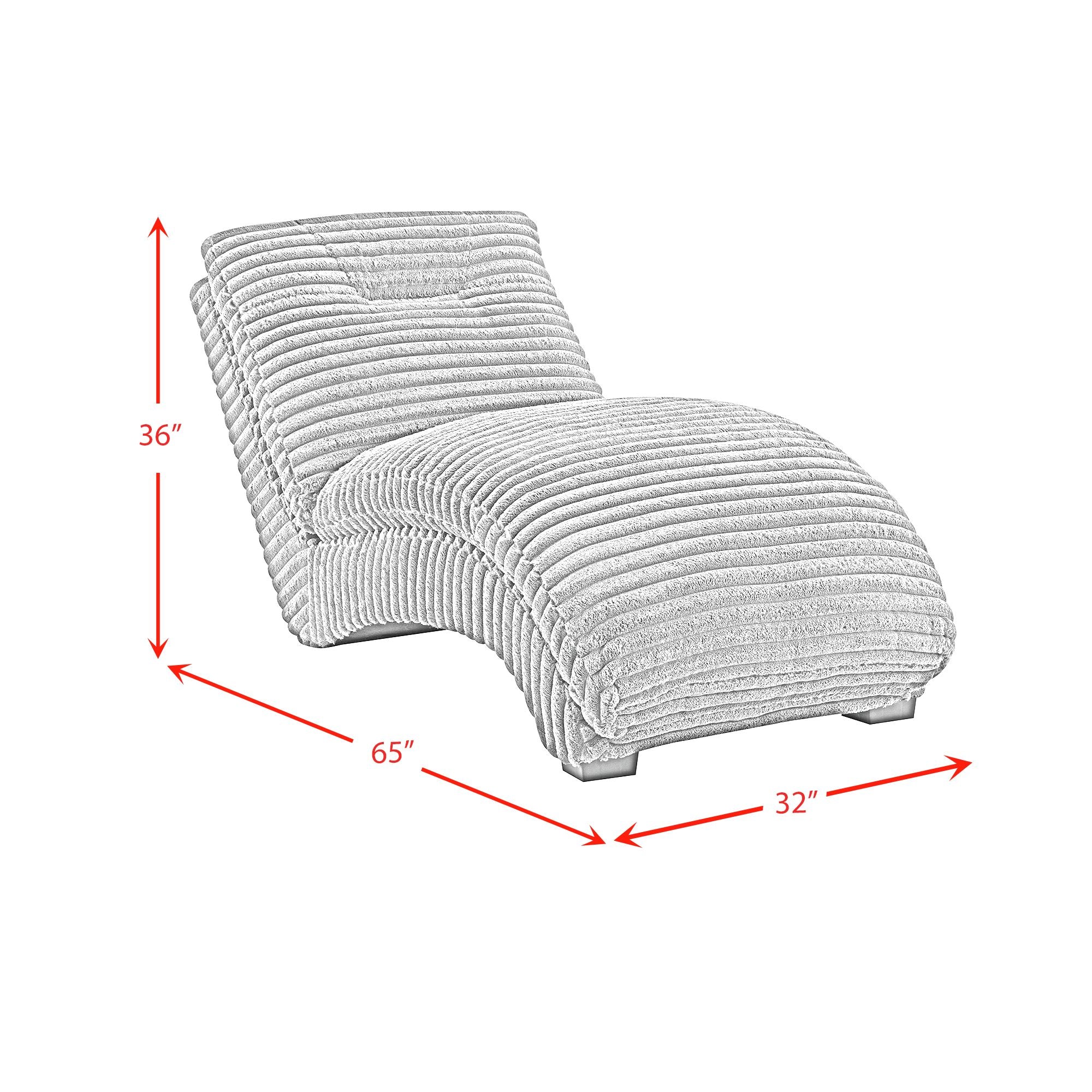 Dominick II Chaise in Masis Black