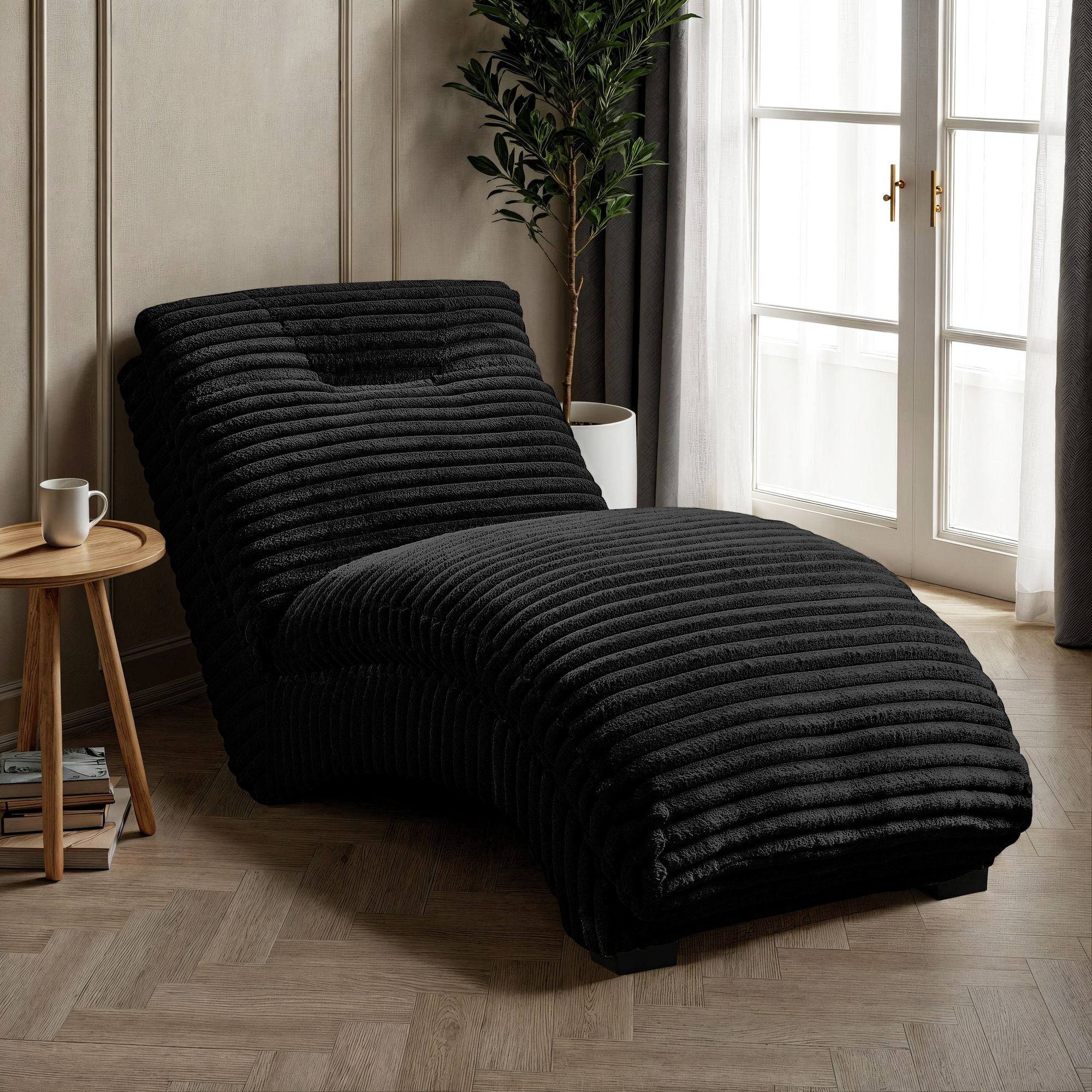 Dominick II Chaise in Masis Black – SKU U-11230-8847-110 | Elements