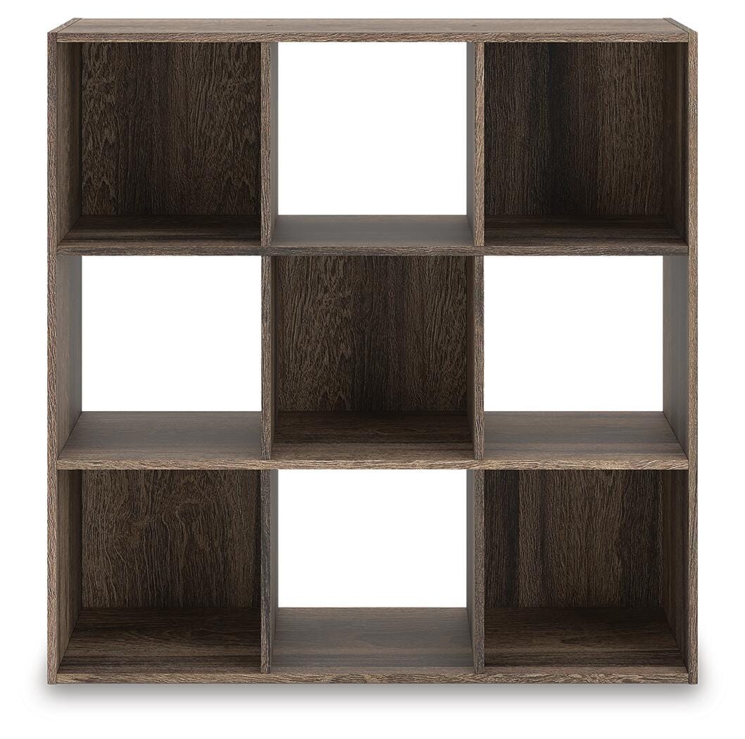 Dar Furniture - Ashley Furniture - Shallifer Nine Cube Organizer - Nine Cube Organizer / Brown - EA1104-3X3