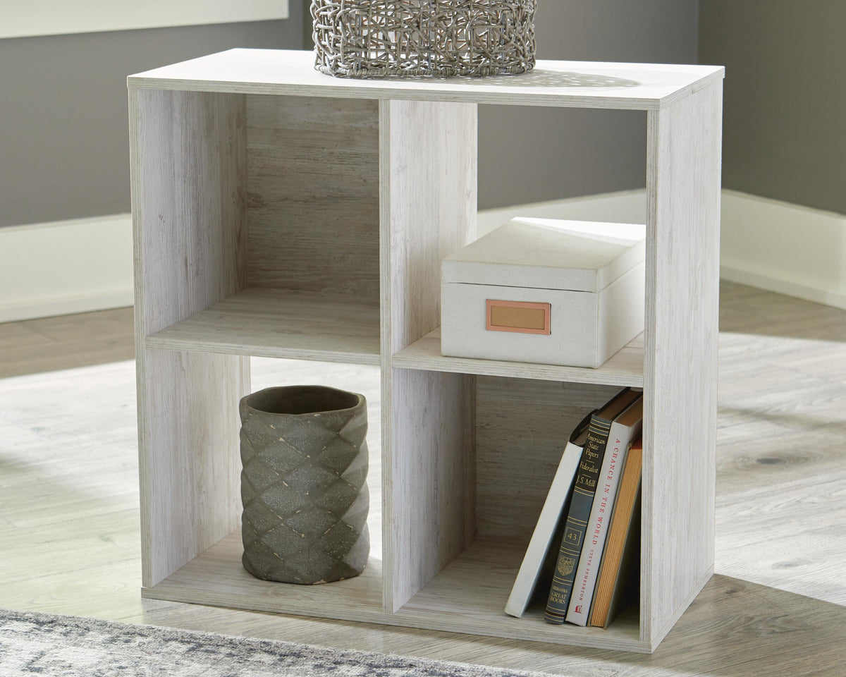 Dar Furniture - Ashley Furniture - Paxberry Four Cube Organizer - Four Cube Organizer / Whitewash - EA1811-2X2