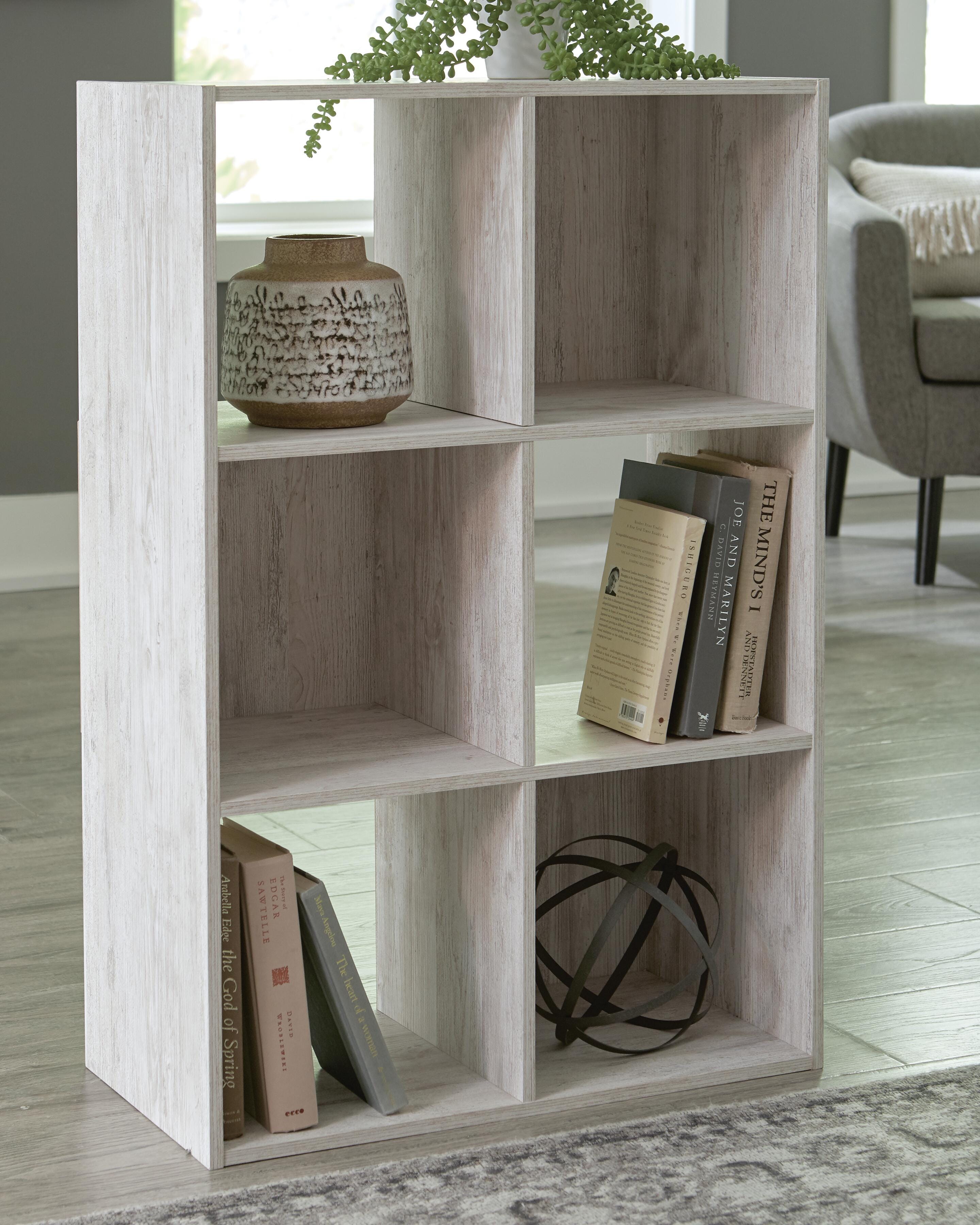 Dar Furniture - Ashley Furniture - Paxberry Six Cube Organizer - Six Cube Organizer / Whitewash - EA1811-3X2