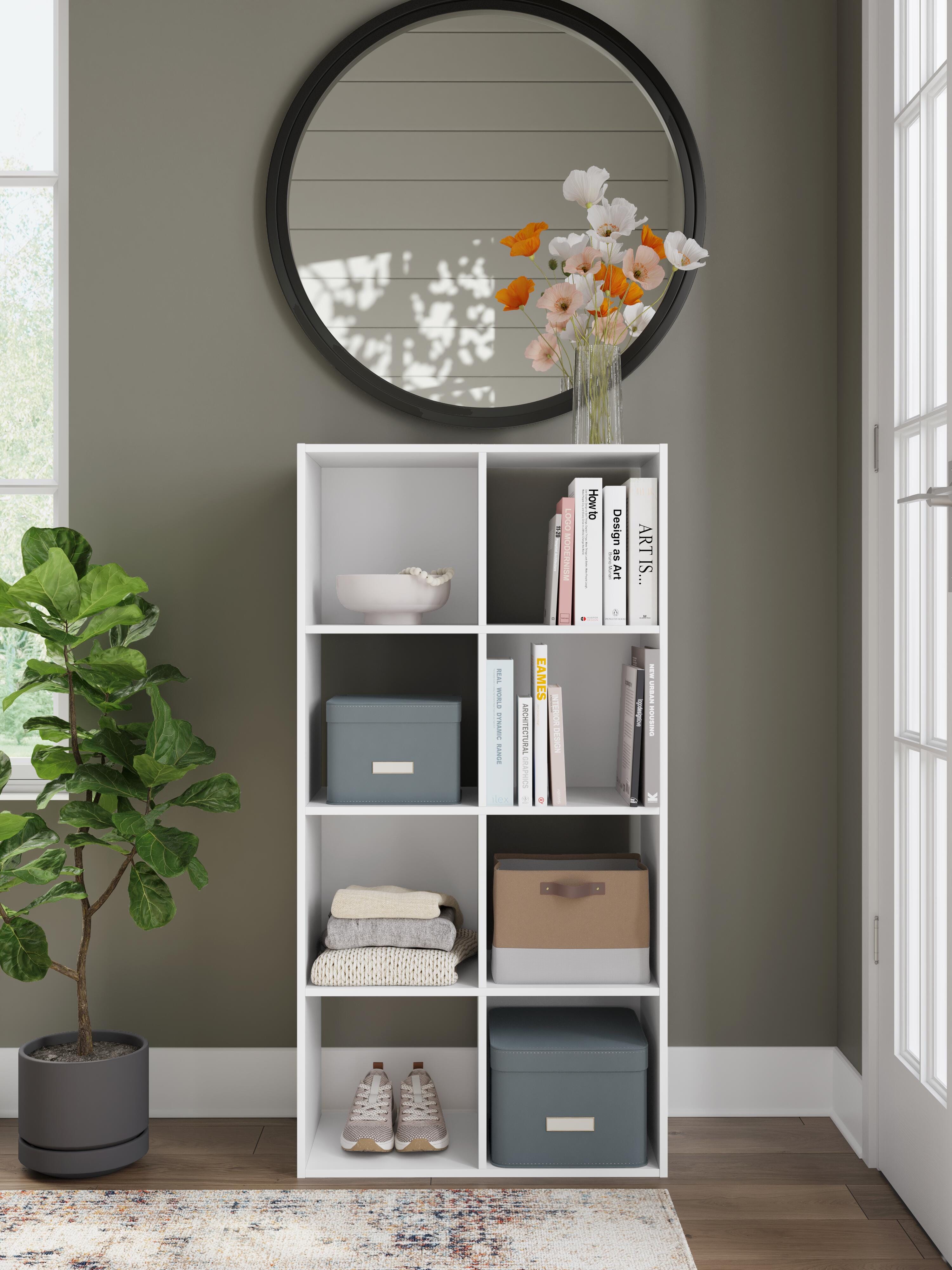 Dar Furniture - Ashley Furniture - Onita Eight Cube Organizer - Eight Cube Organizer / White - EA9630-4X2