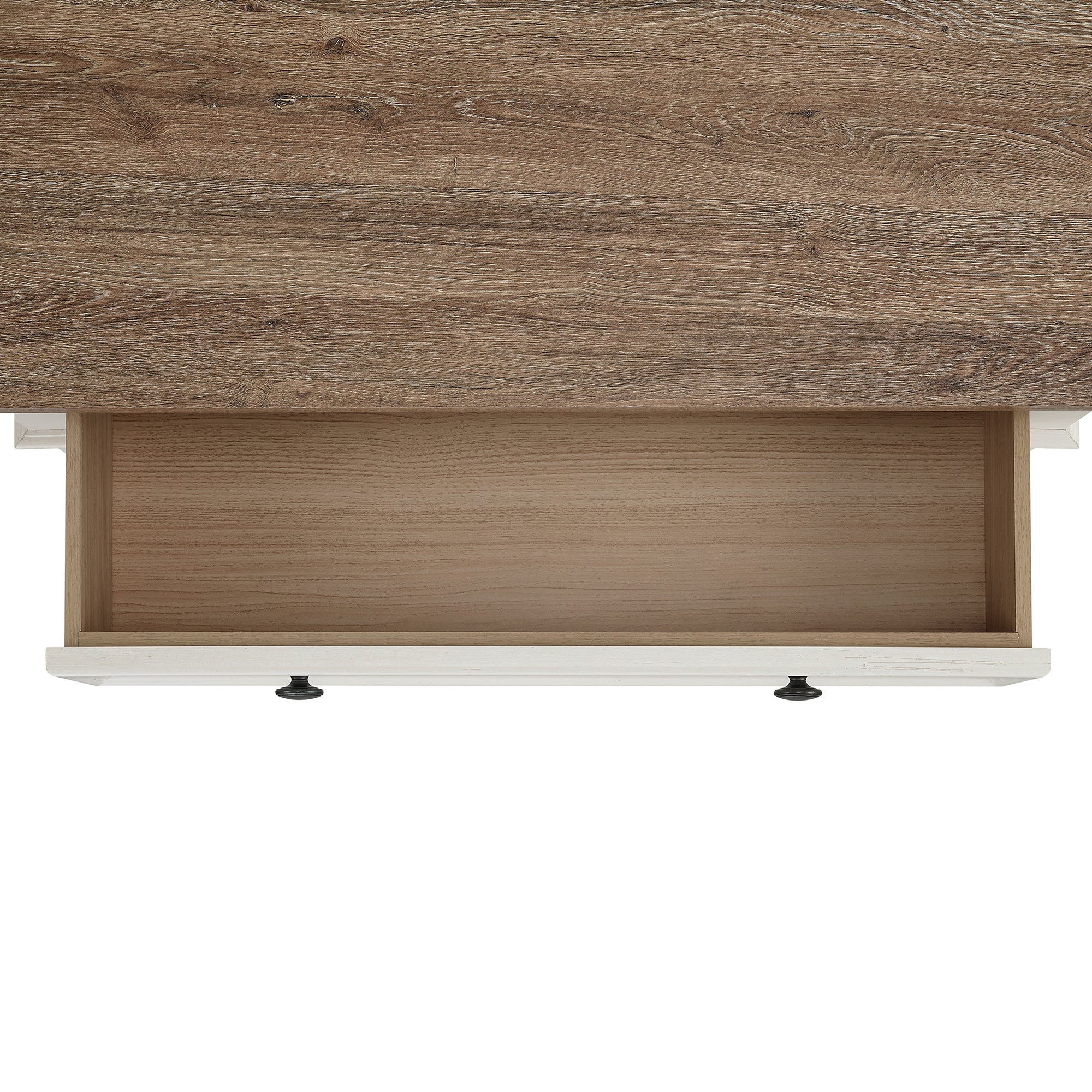Eastwood Youth 5-Drawer Chest in Brown and Off-White