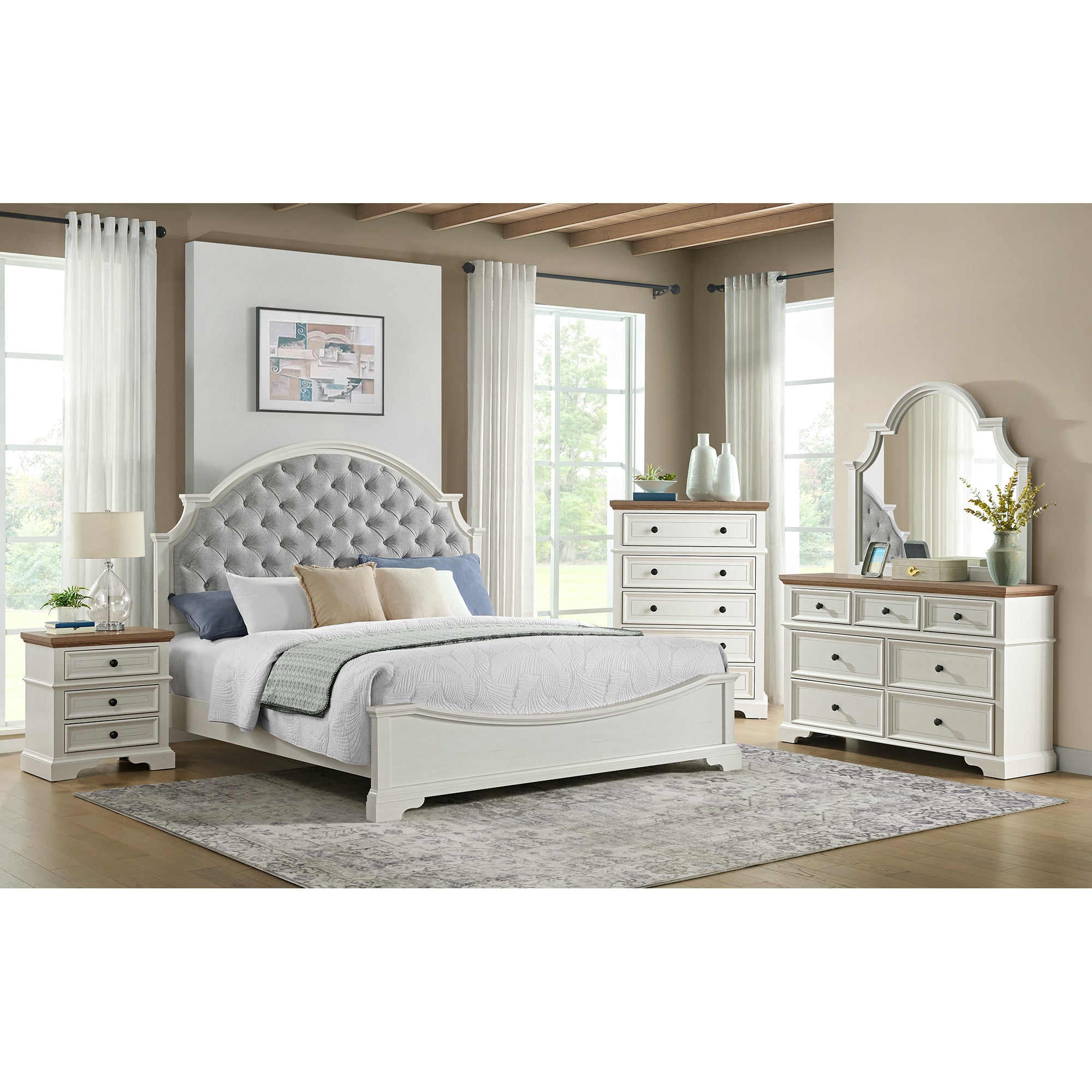 Eastwood Youth Full UPH Bed in Off-White – SKU Y-13160-7-FUB | Elements
