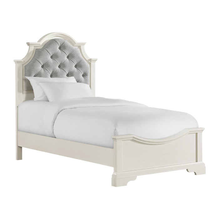 Eastwood Youth Twin UPH Bed in Off-White