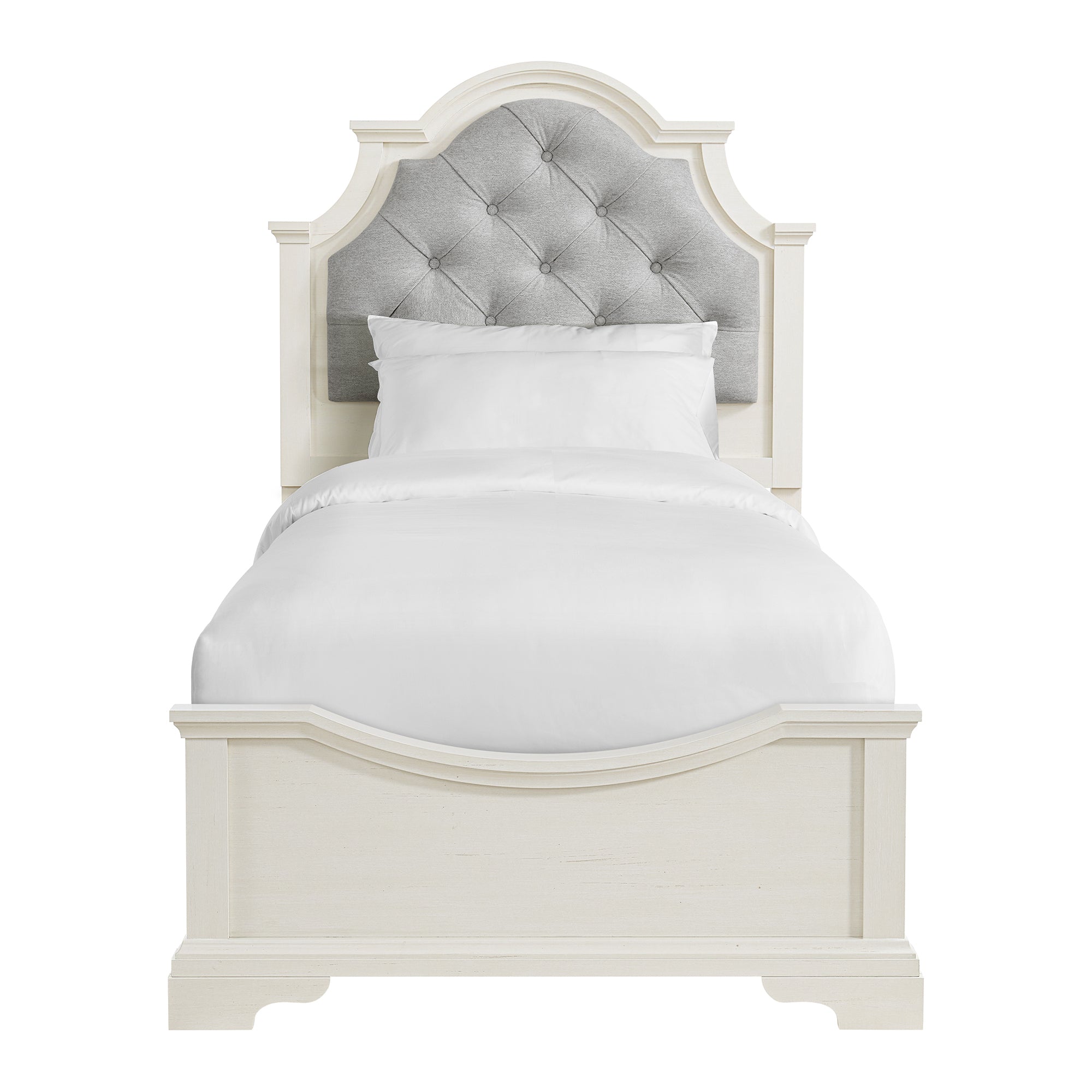 Eastwood Youth Twin UPH Bed in Off-White