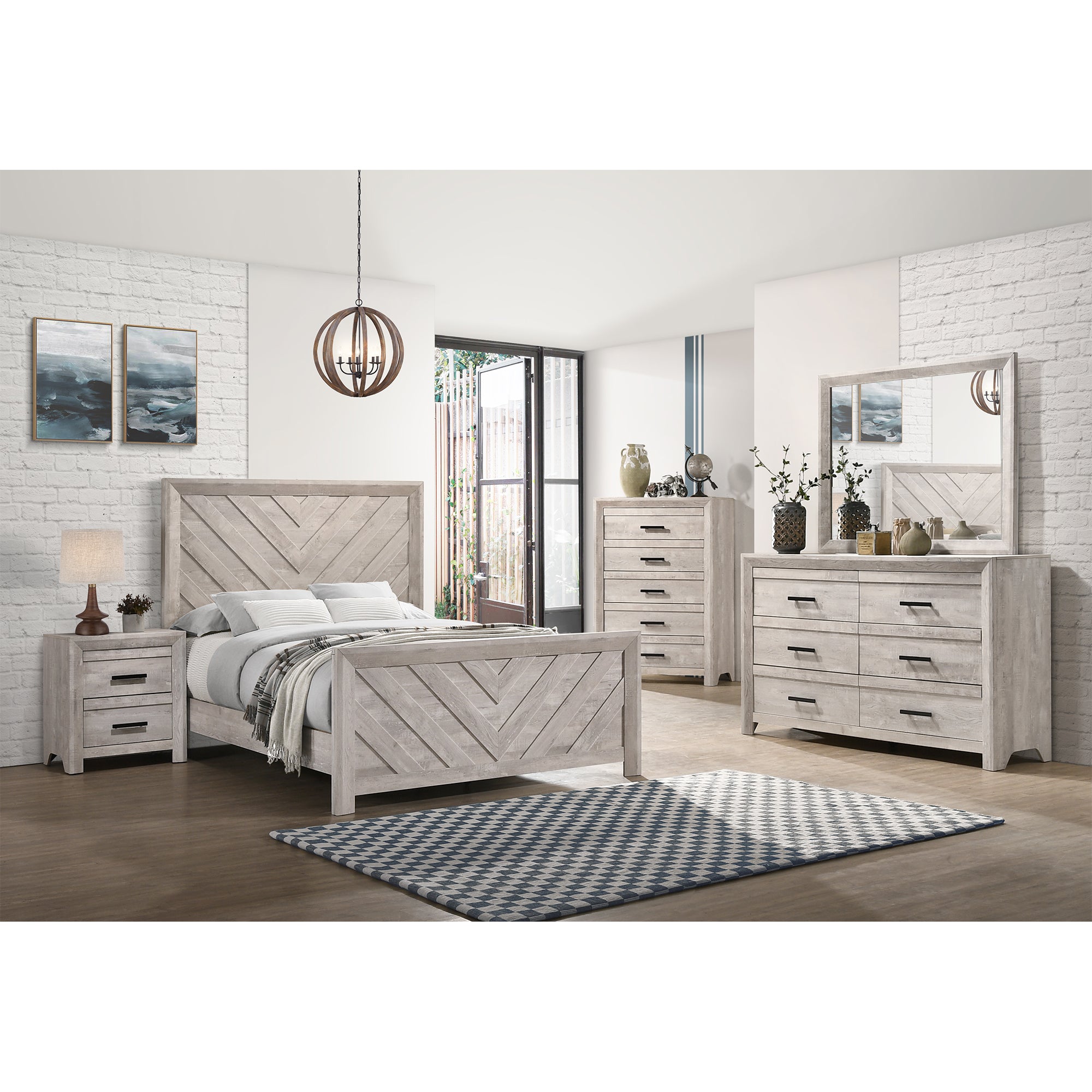 Eleanor 6-Drawer Dresser in White – SKU EL700DRZS | Elements