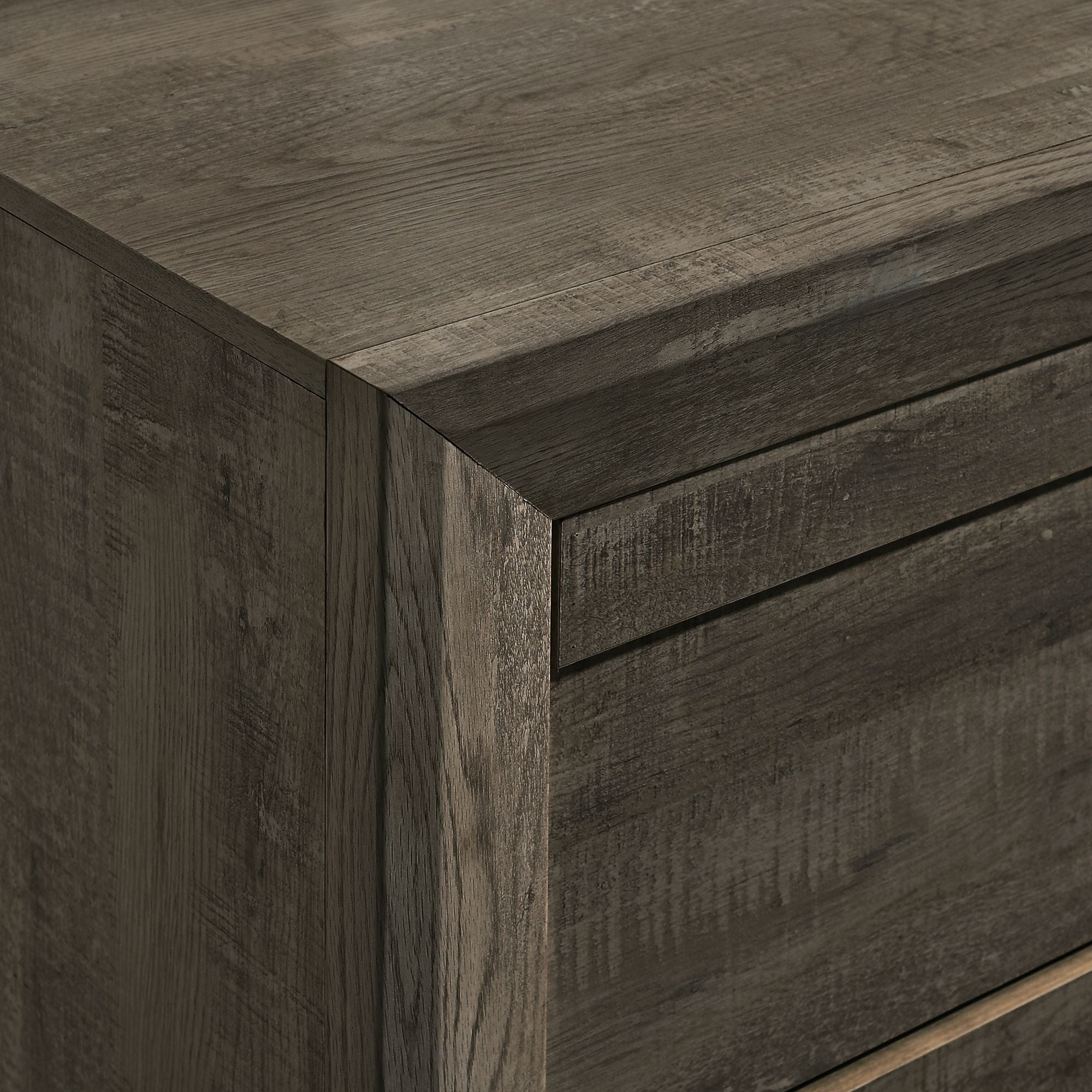 Eleanor 2-Drawer Nightstand in Mocha Grey