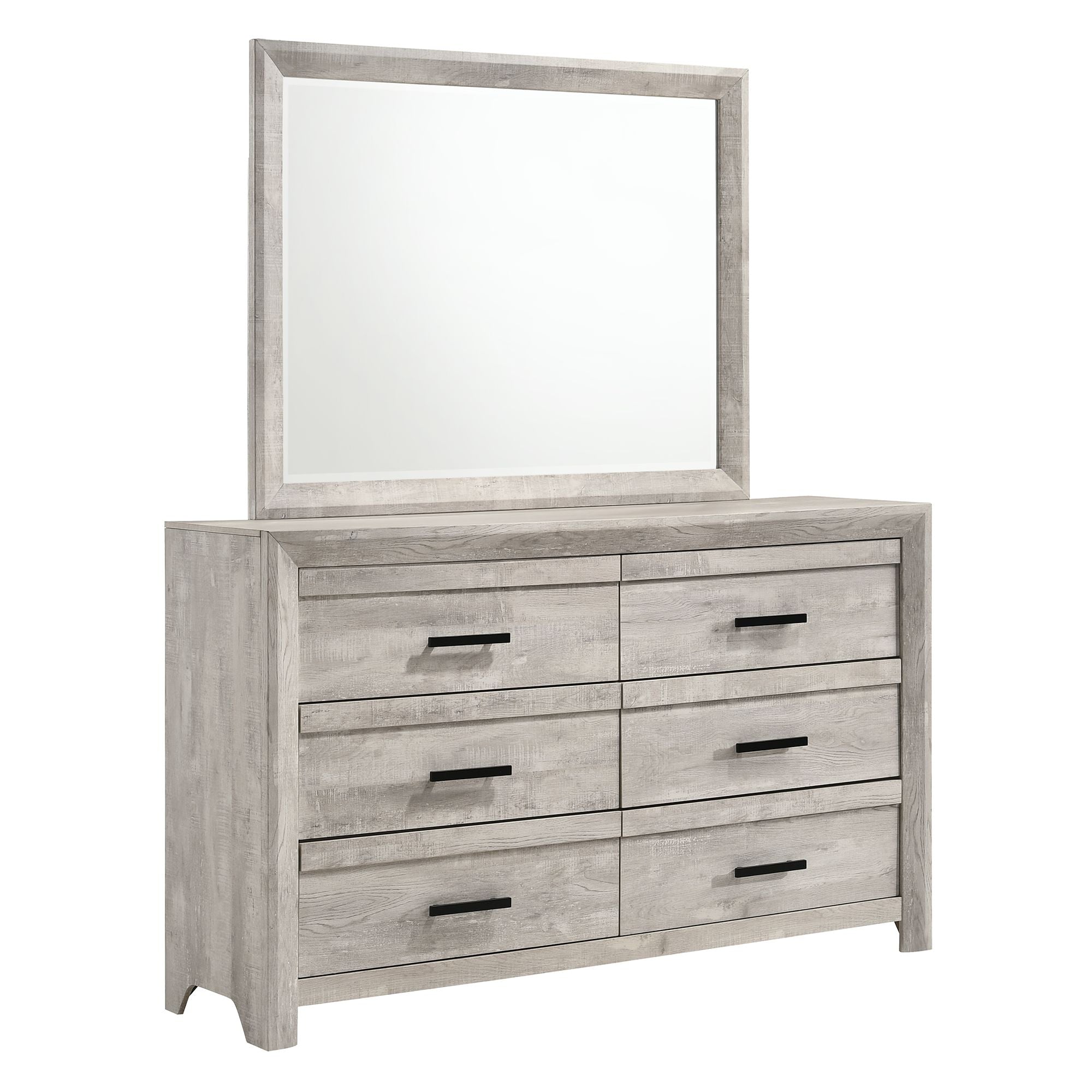 Eleanor Dresser & Mirror Set in White