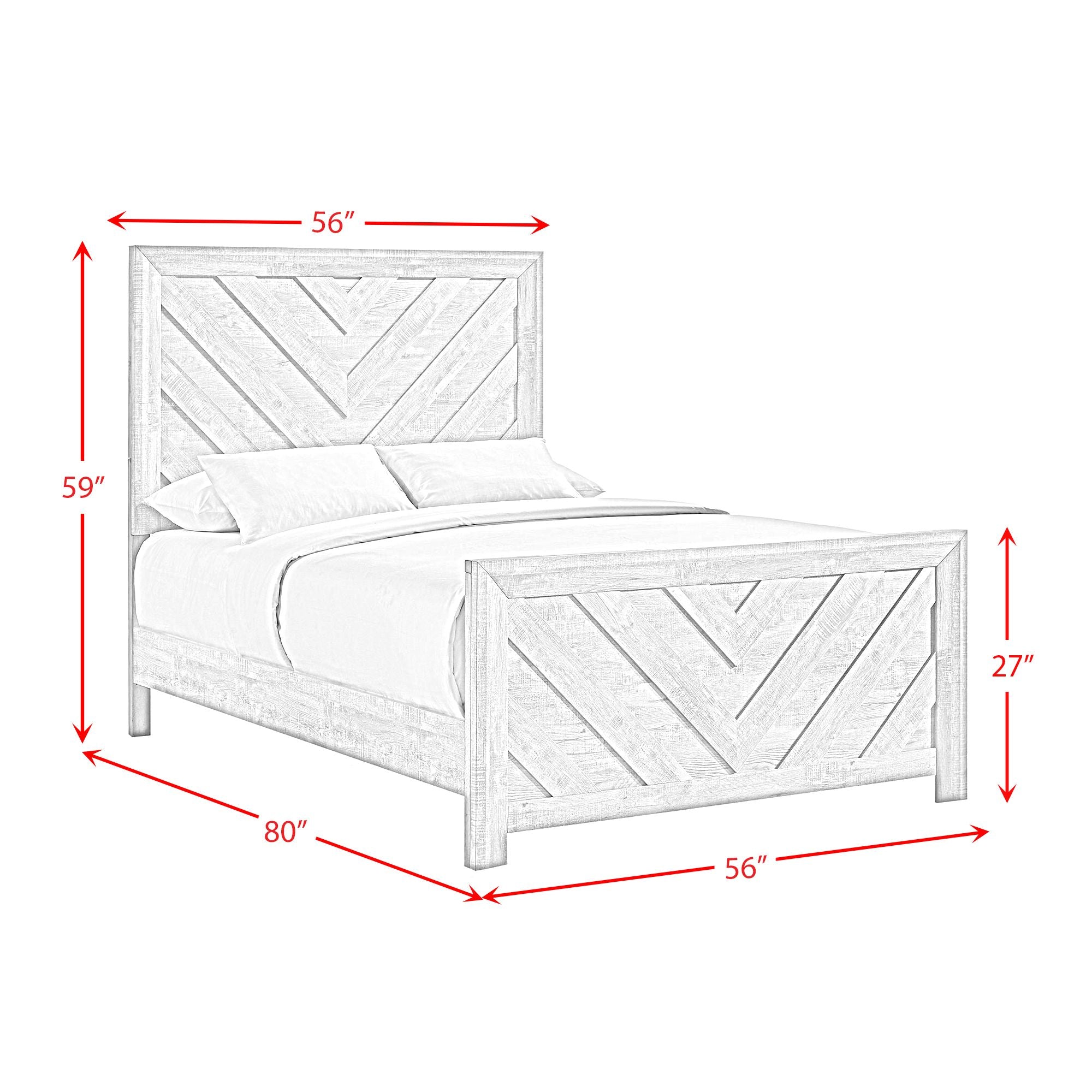 Eleanor Full Bed in White