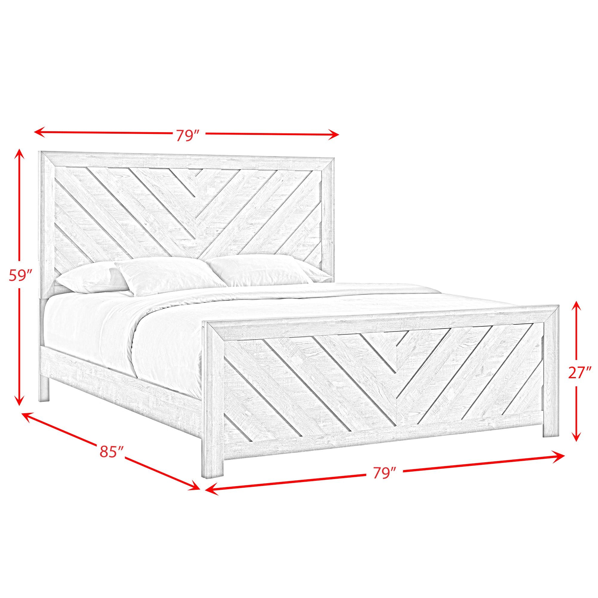 Eleanor King Bed in Mocha Grey