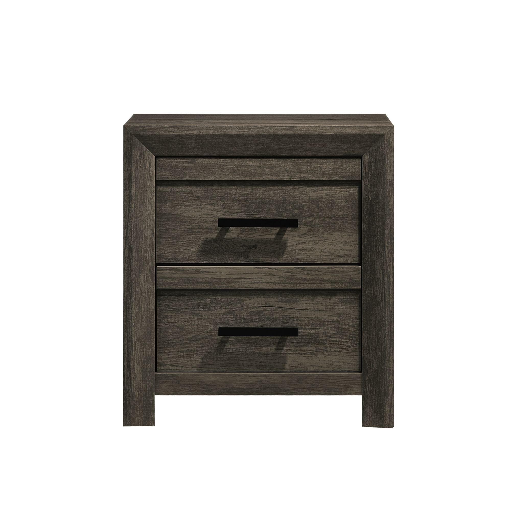 Eleanor 2-Drawer Nightstand in Mocha Grey