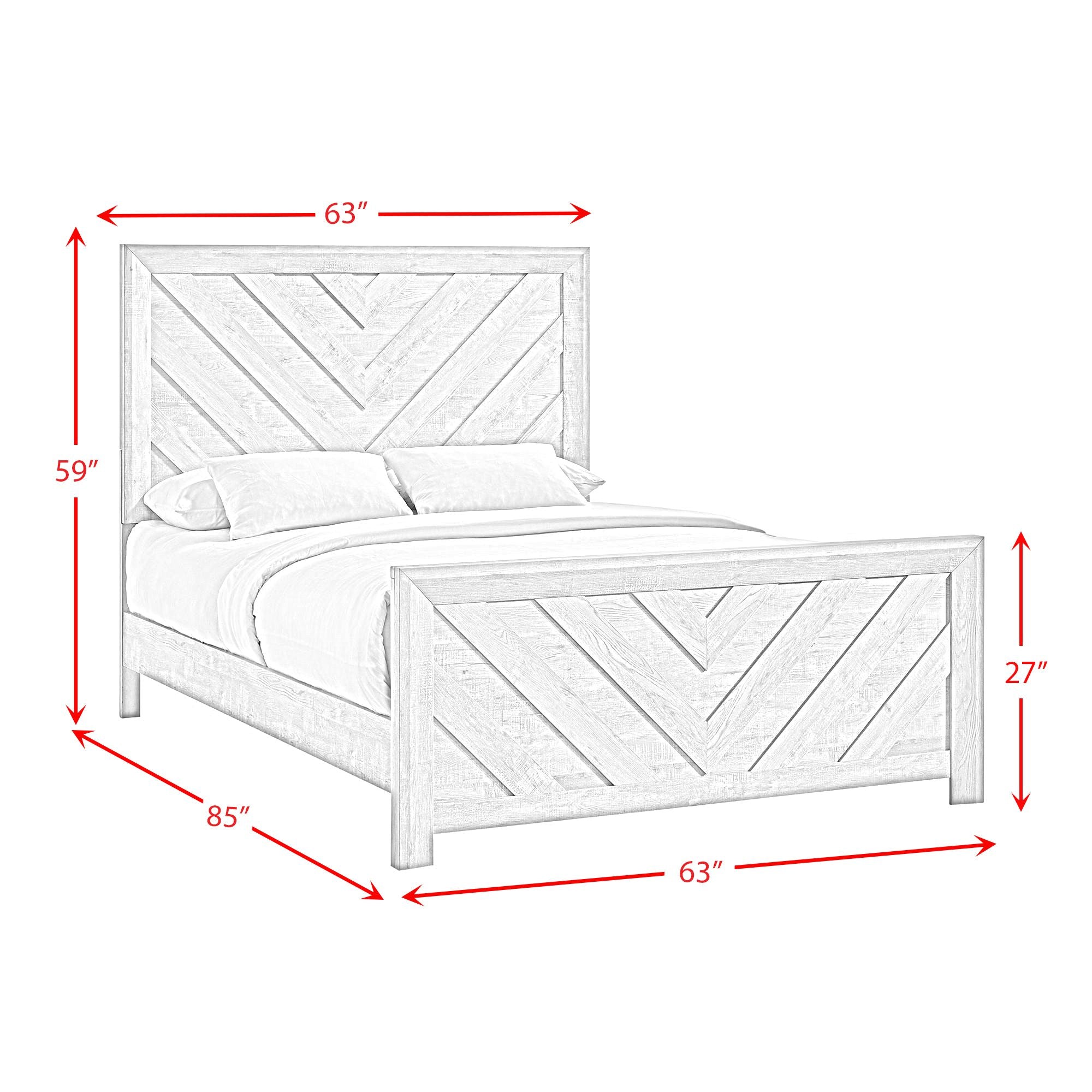 Eleanor Queen Bed in Mocha Grey