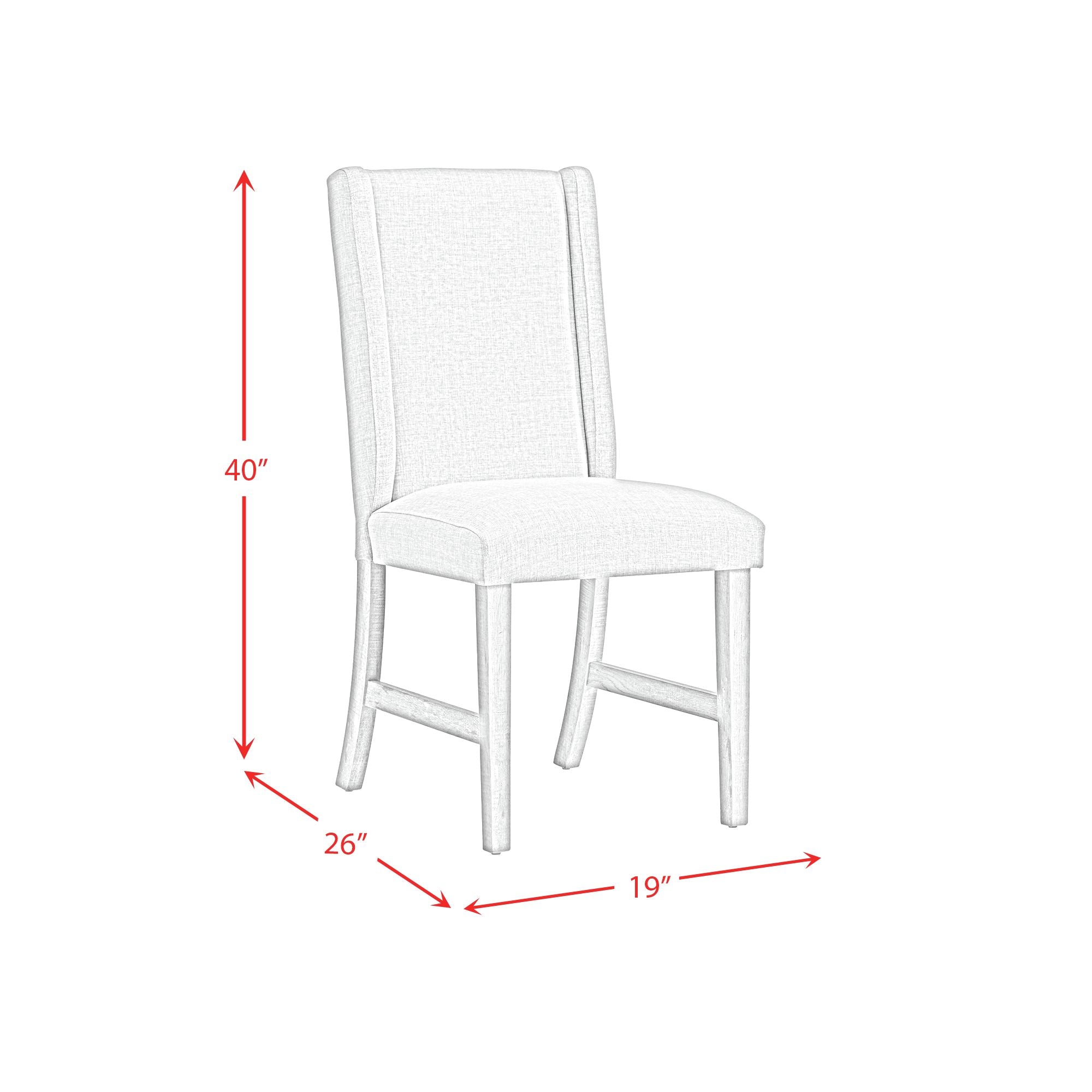 Eleanor Dining Side Chair with Heirloom Fabric in Brown (2 Per Carton)
