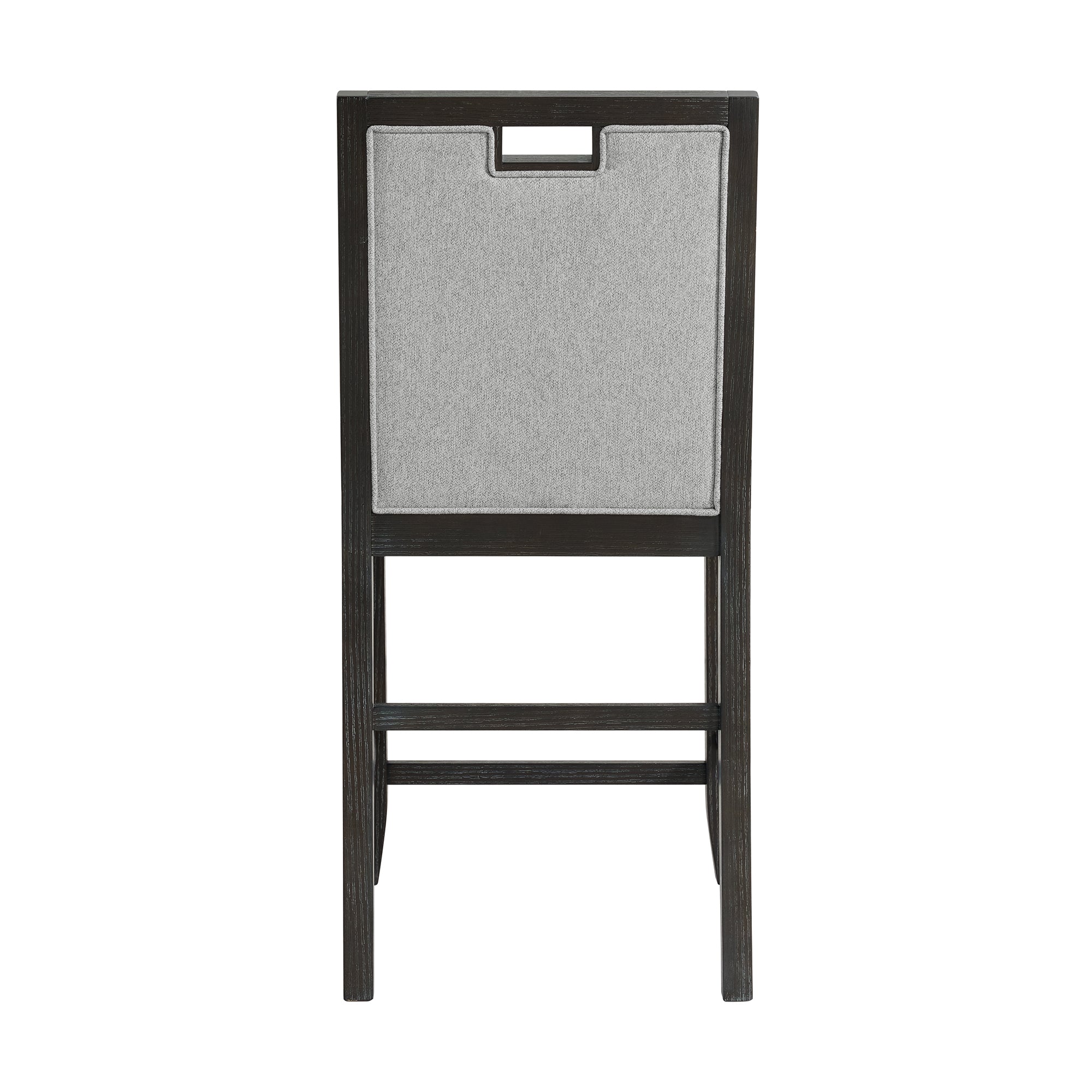 Elodie Counter Chair with Grey Fabric in Charcoal (2 Per Carton)