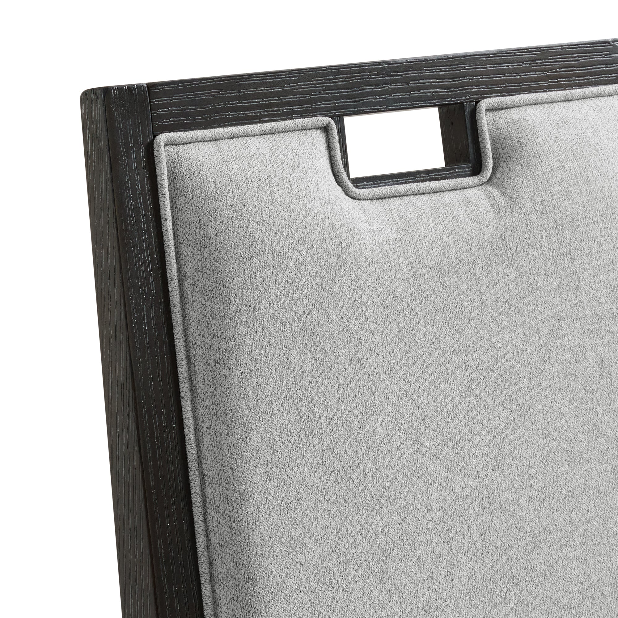 Elodie Counter Chair with Grey Fabric in Charcoal (2 Per Carton)