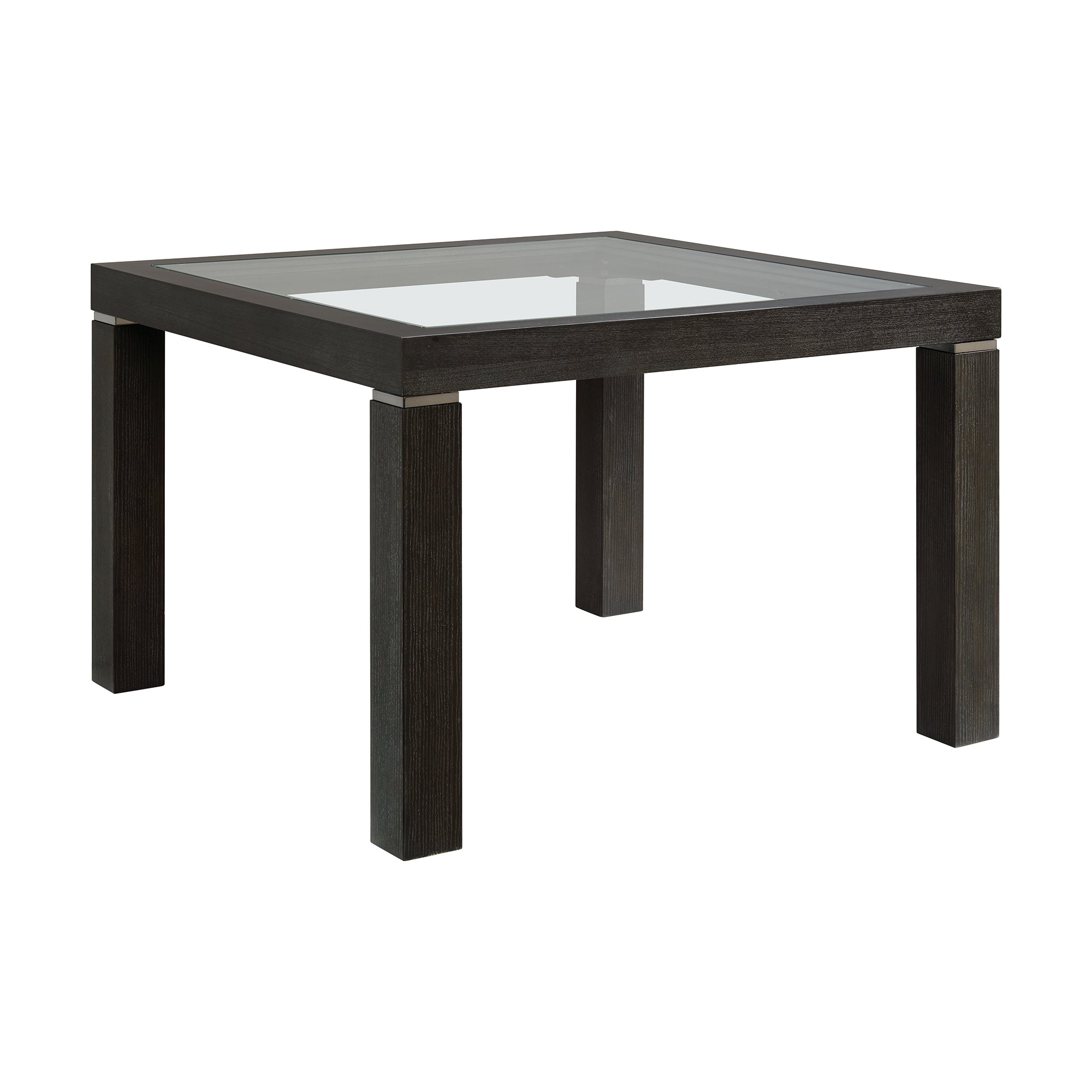 Elodie Counter Table with Glass in Charcoal