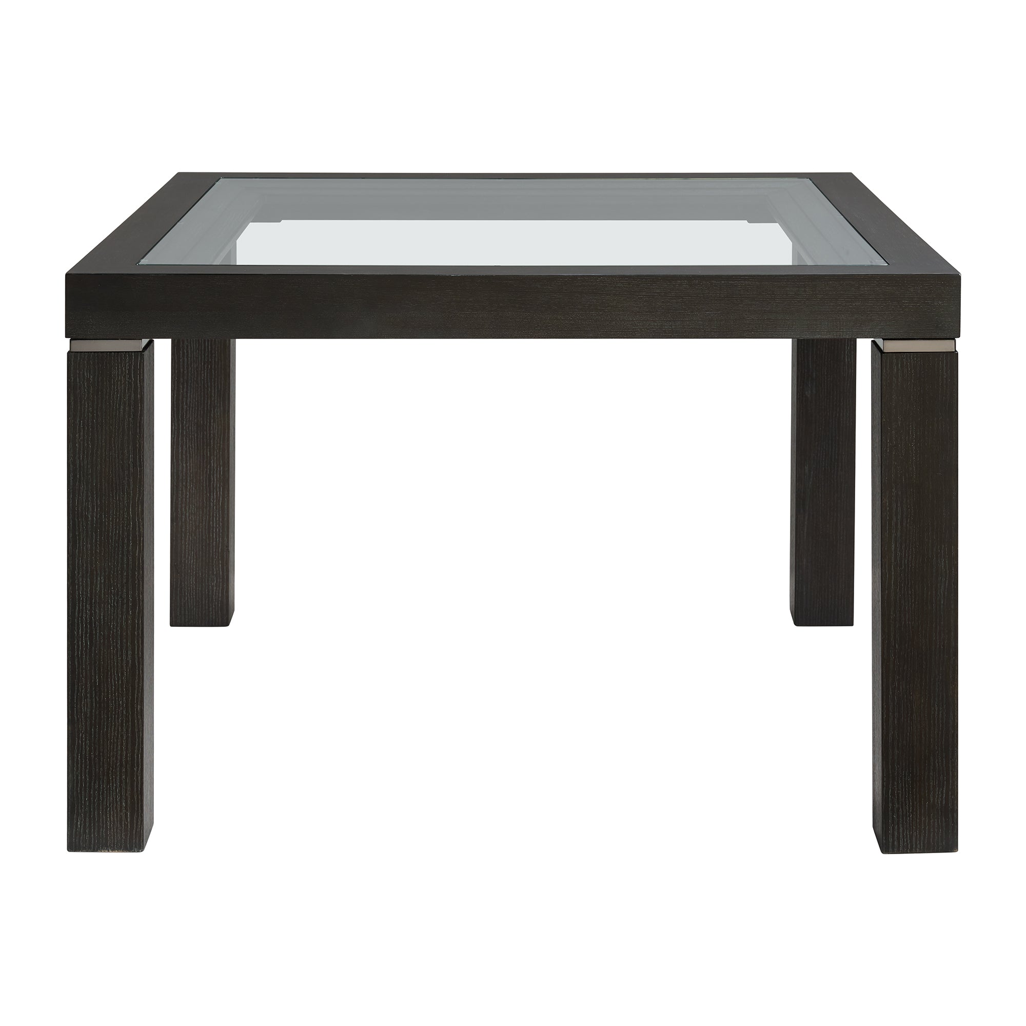 Elodie Counter Table with Glass in Charcoal