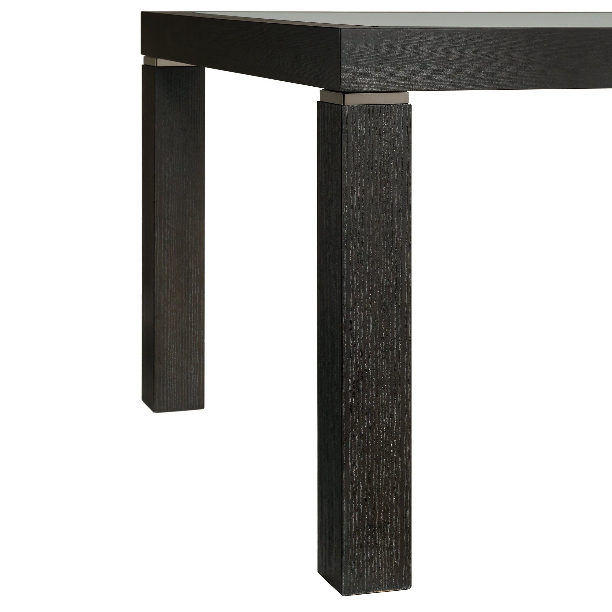 Elodie Counter Table with Glass in Charcoal
