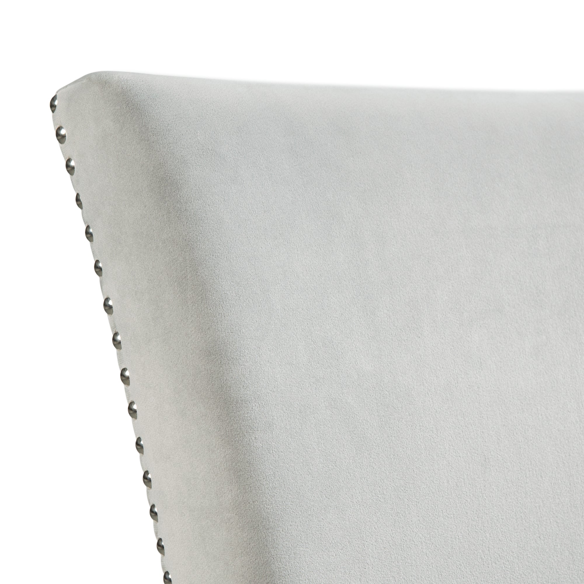 Francesca Counter Dining Gray Counter Velvet Side Chair (2 Per Pack)