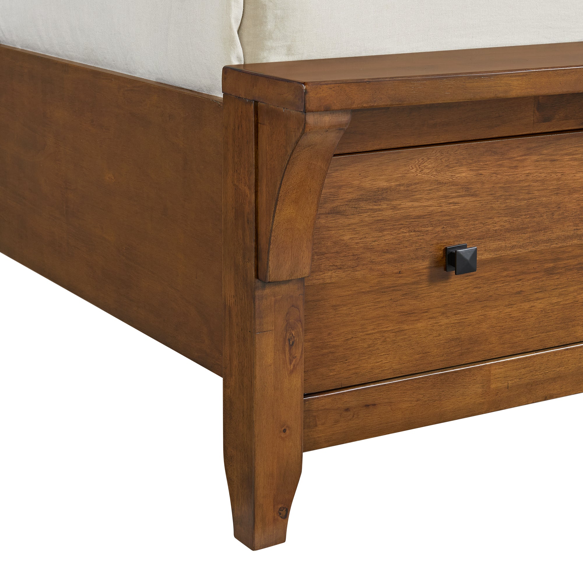 Gage King Sleigh Storage Bed in Chestnut