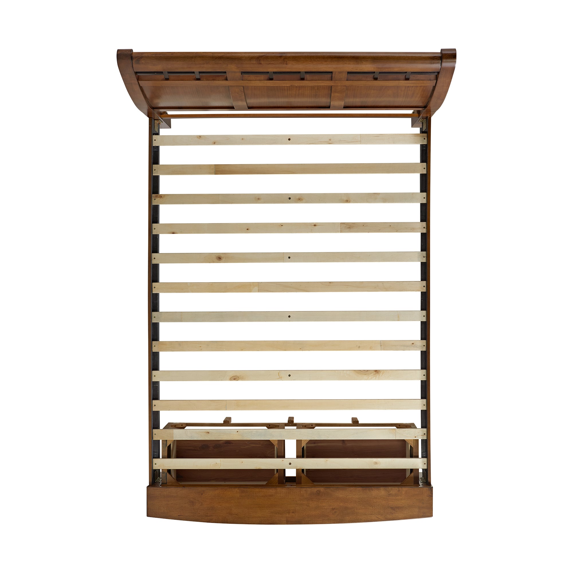 Gage Queen Sleigh Storage Bed in Chestnut