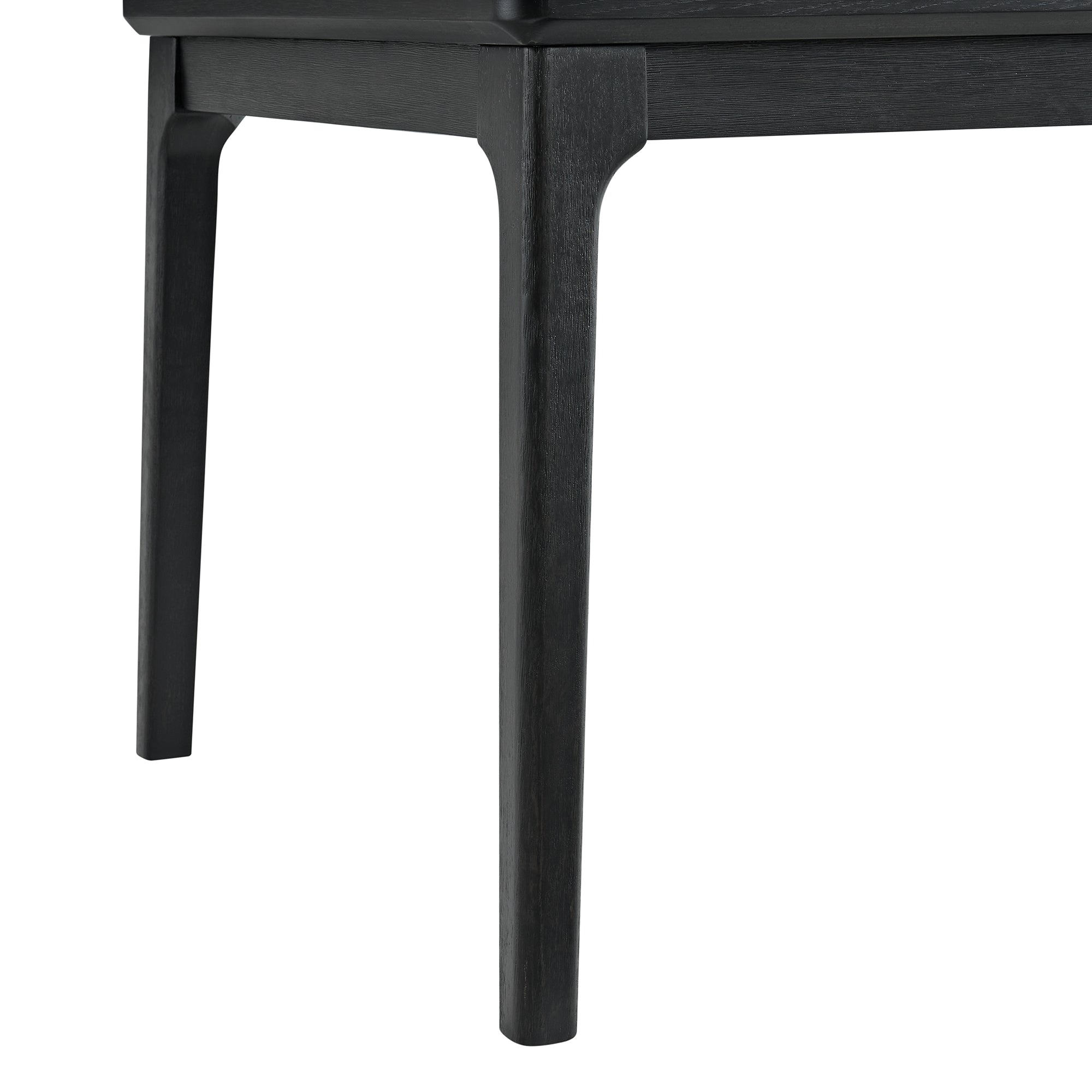 Garcia 6PC Dining Set with Table, 4 Chairs, and Bench in Black