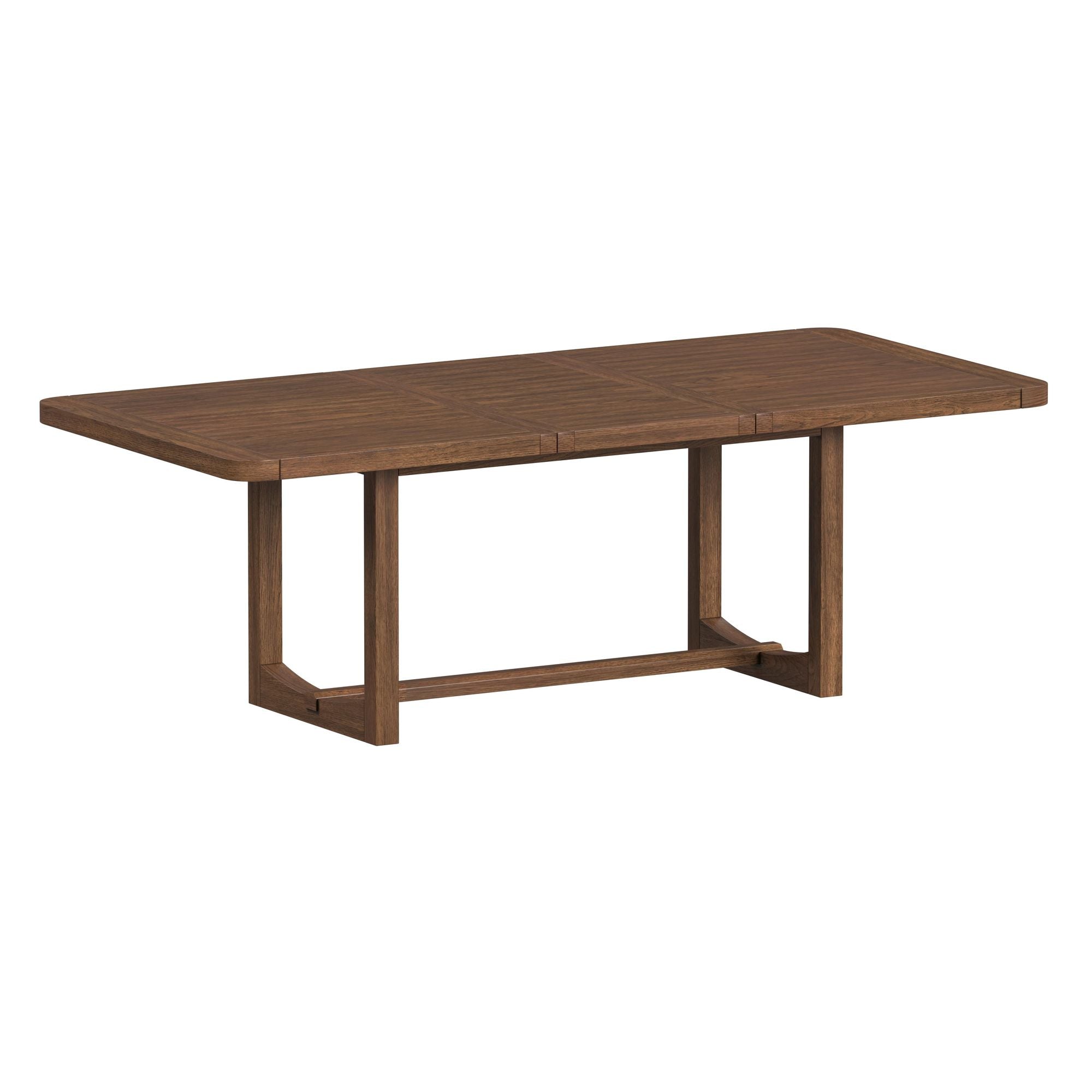Glinda Dining Table with 18" Leaf in Brown